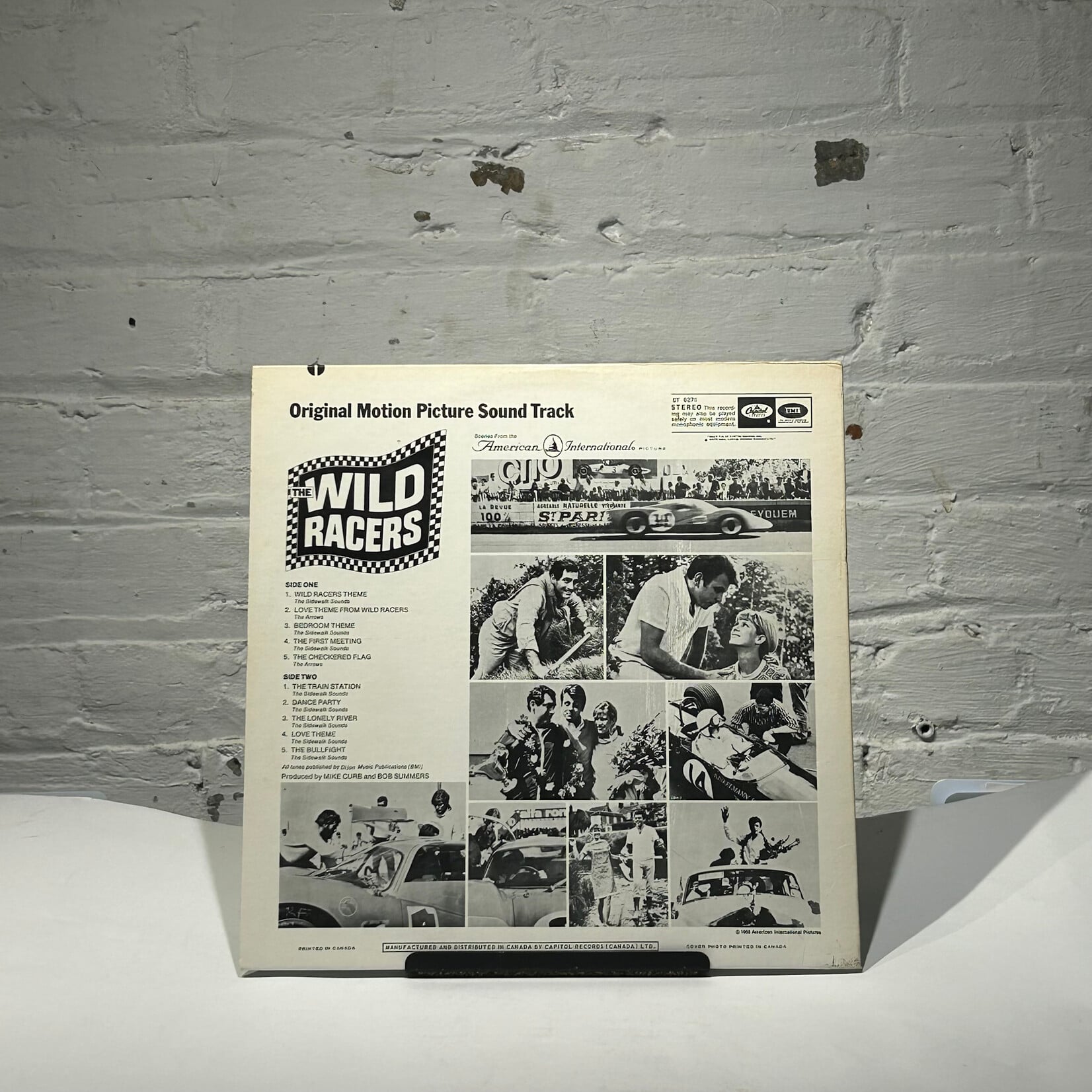[Nick's Disk Pics] Sidewalk Sounds: The Wild Racers (Original Motion Picture Soundtrack) (1968, Canada, EX) [CAPITOL RECORDS]