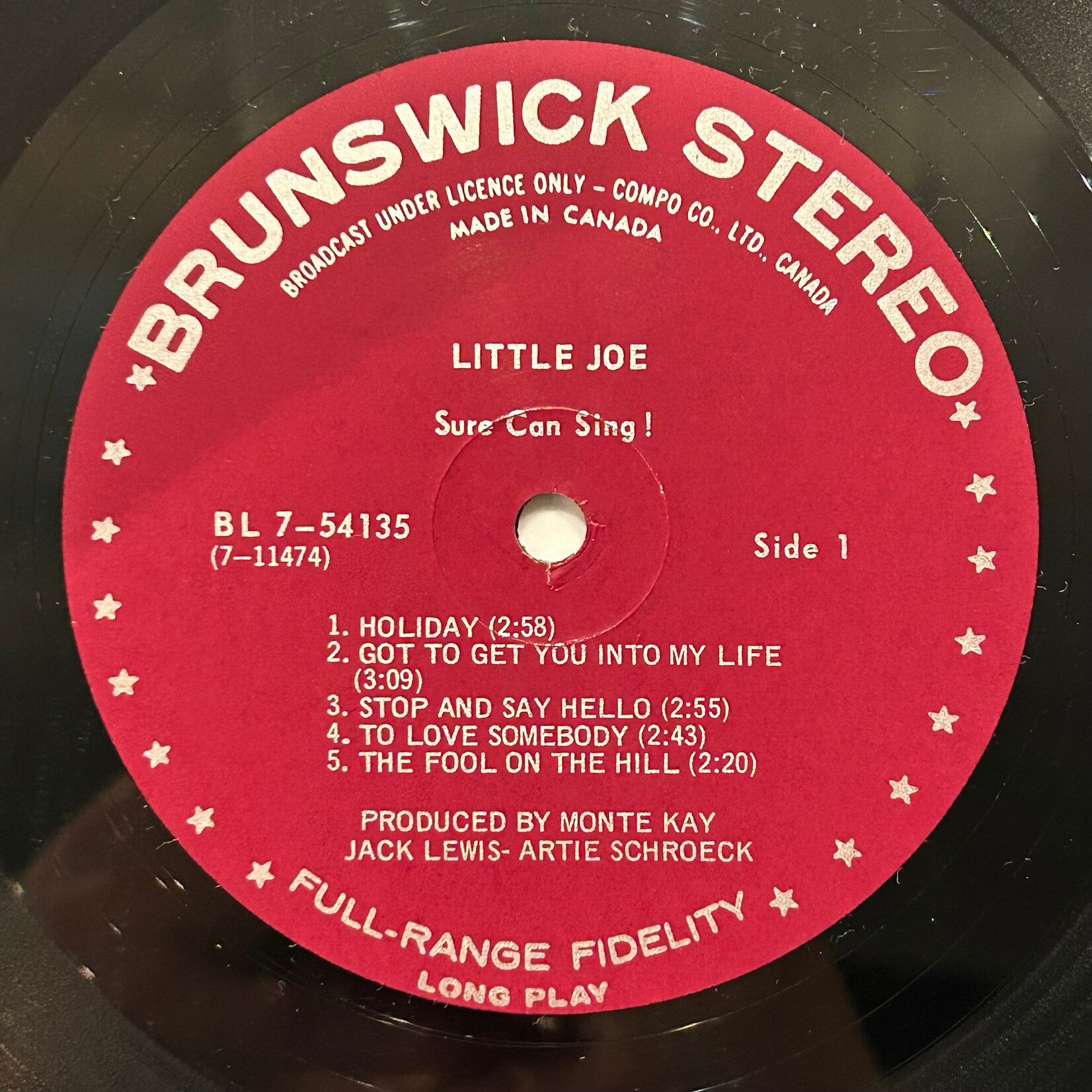 Little Joe - Little Joe Sure Can Sing! (1968, Canada, "Fynny How?" - Joe Pesci, VG+)