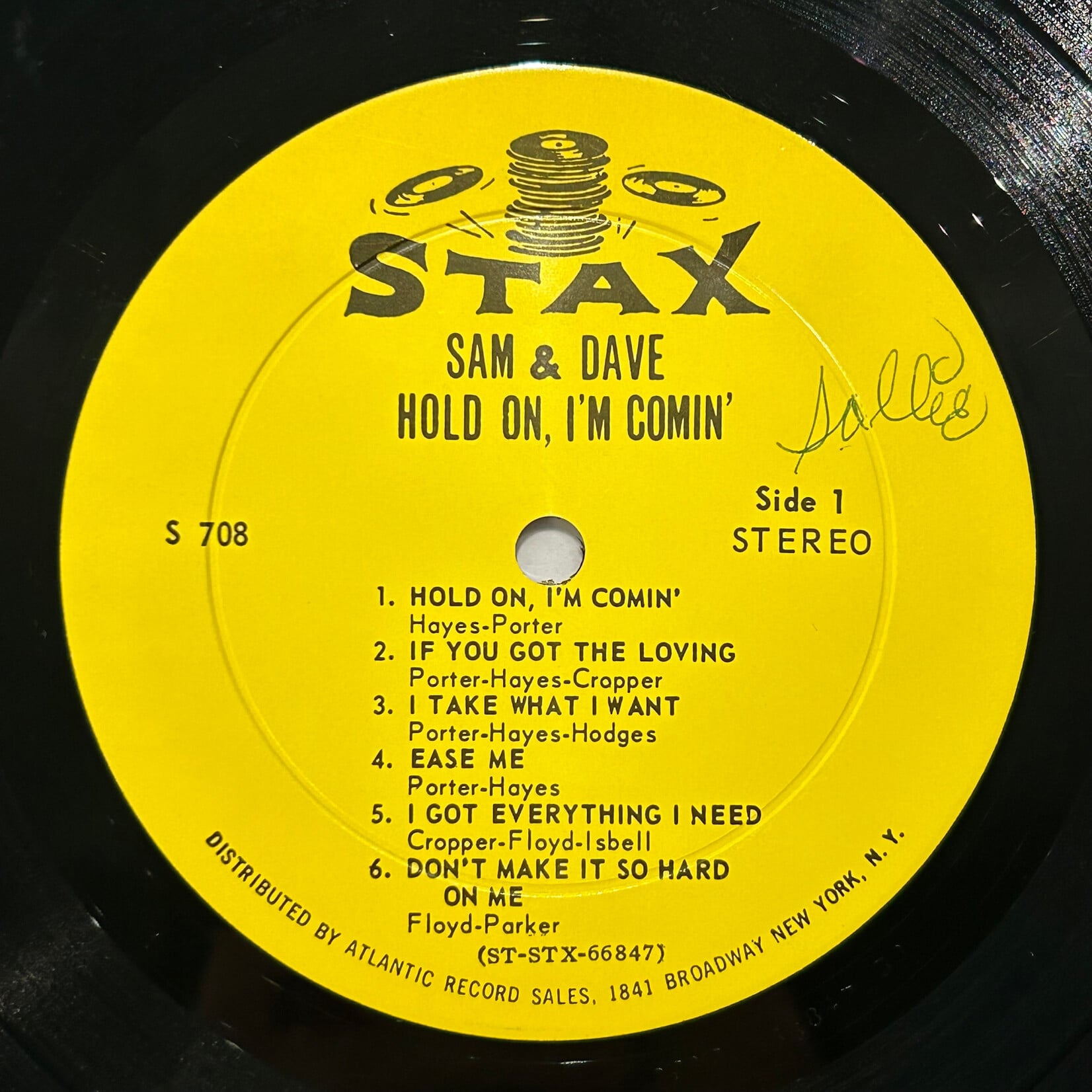 [Nick's Disk Pics] Sam & Dave: Hold on, I'm Comin' (1966, USA, VG+) [STAX]