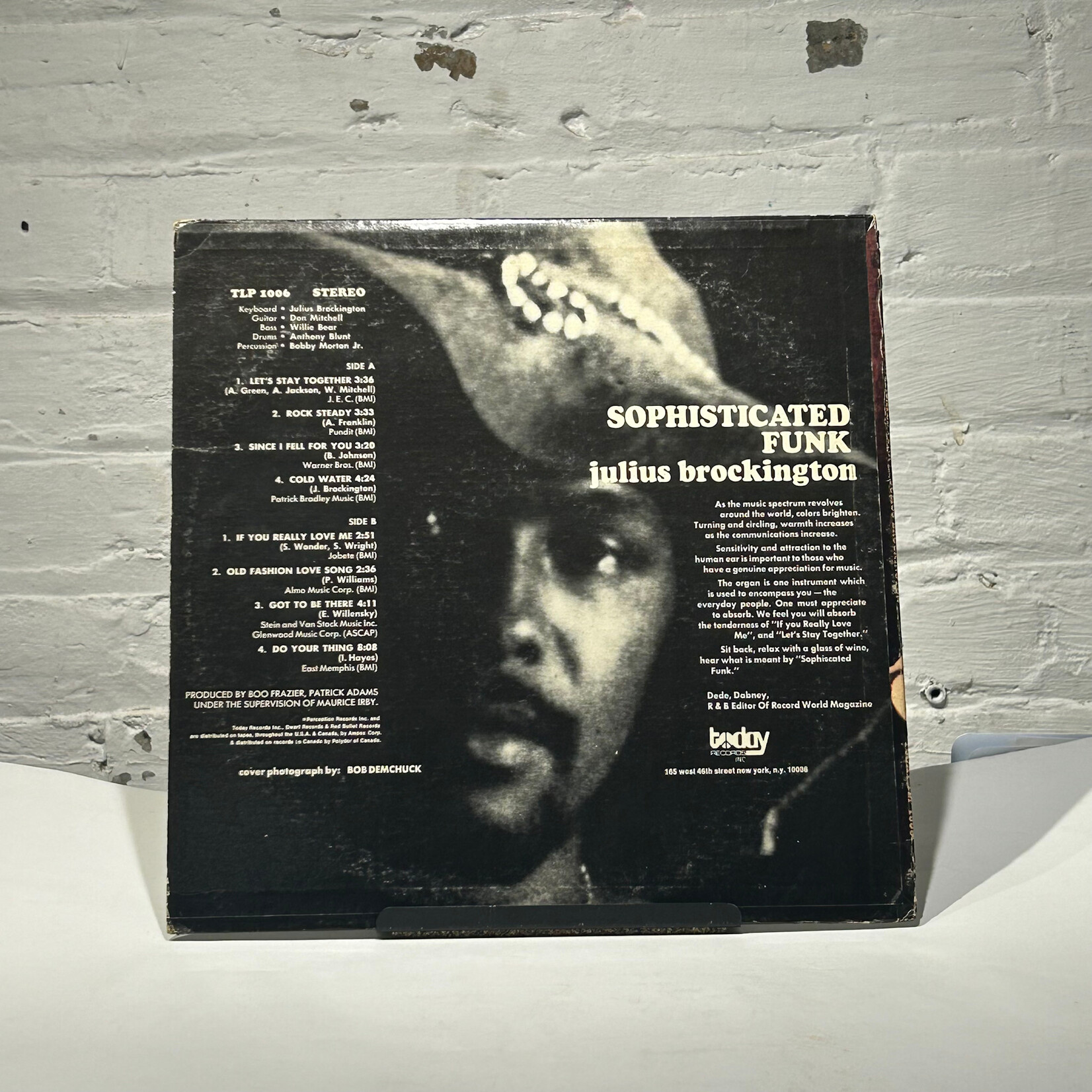 [Nick's Disk Pics] Brockington, Julius: Sophisticated Funk (1972, USA, VG+) [TODAY RECORDS]