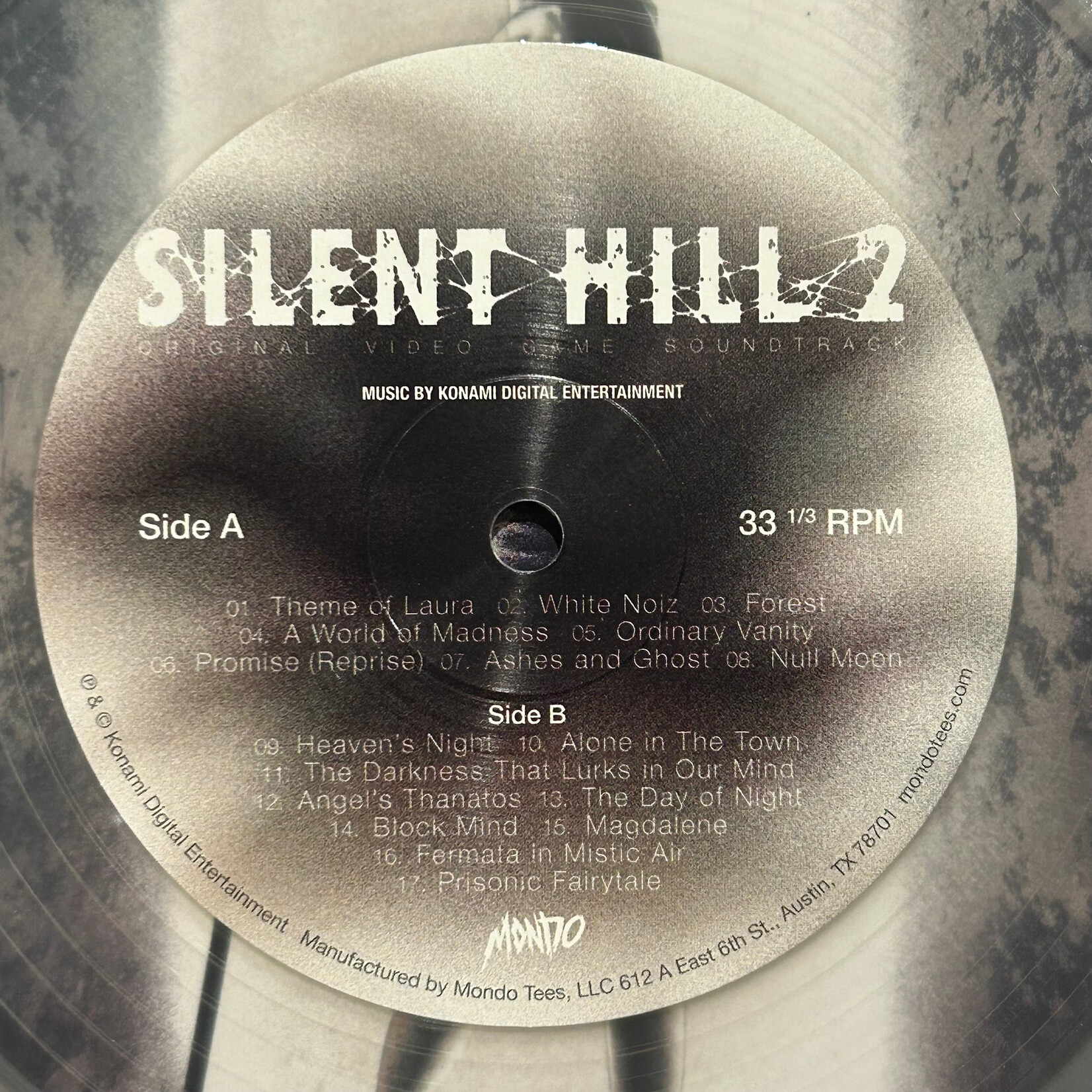 Konami Digital Entertainment: Silent Hill 2 (Original Video Game Soundtrack) (2019, USA, Fog Colored Wax, VG+) [MOND]
