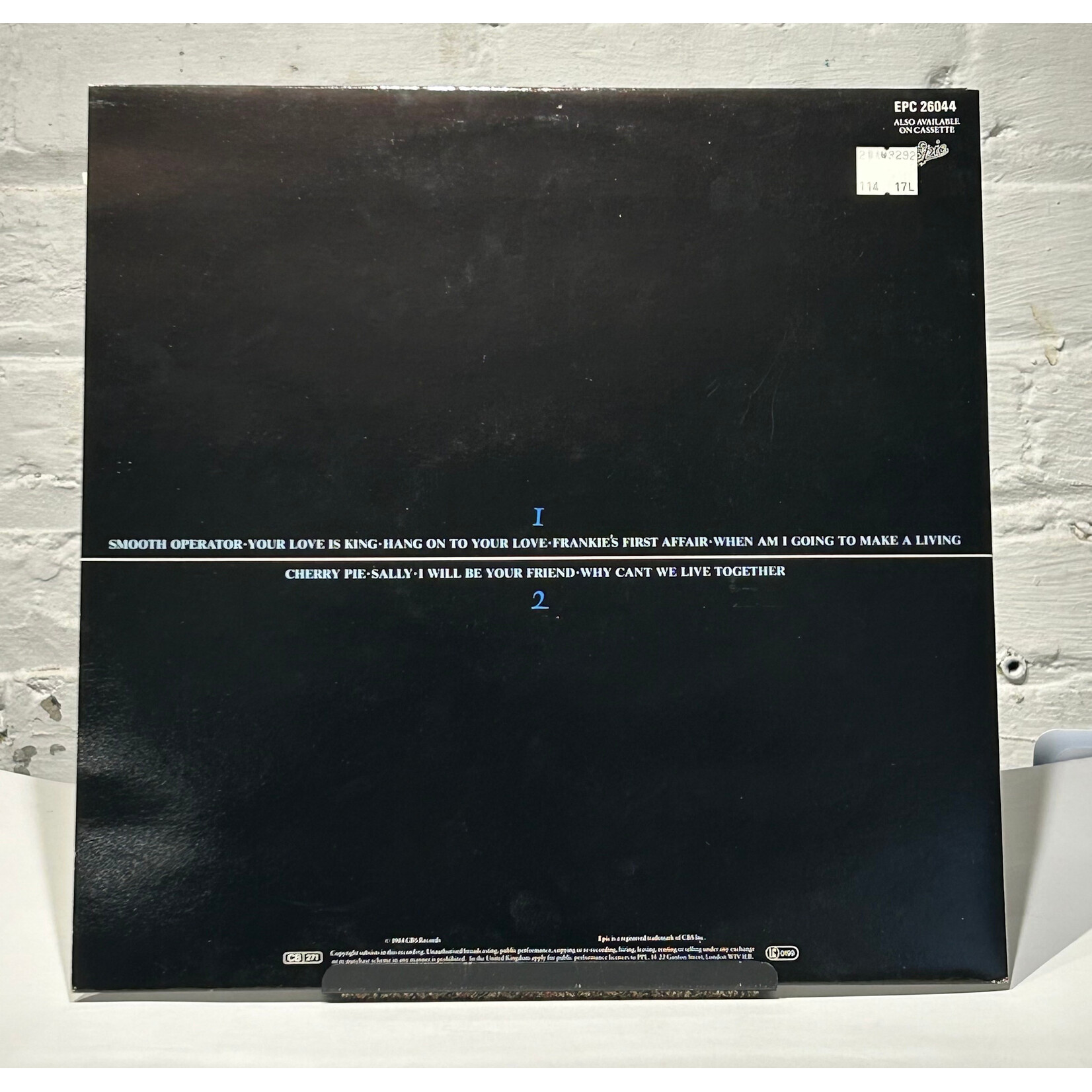 [Nick's Disk Pics] Sade: Diamond Life (1984, UK, EX) [EPIC]