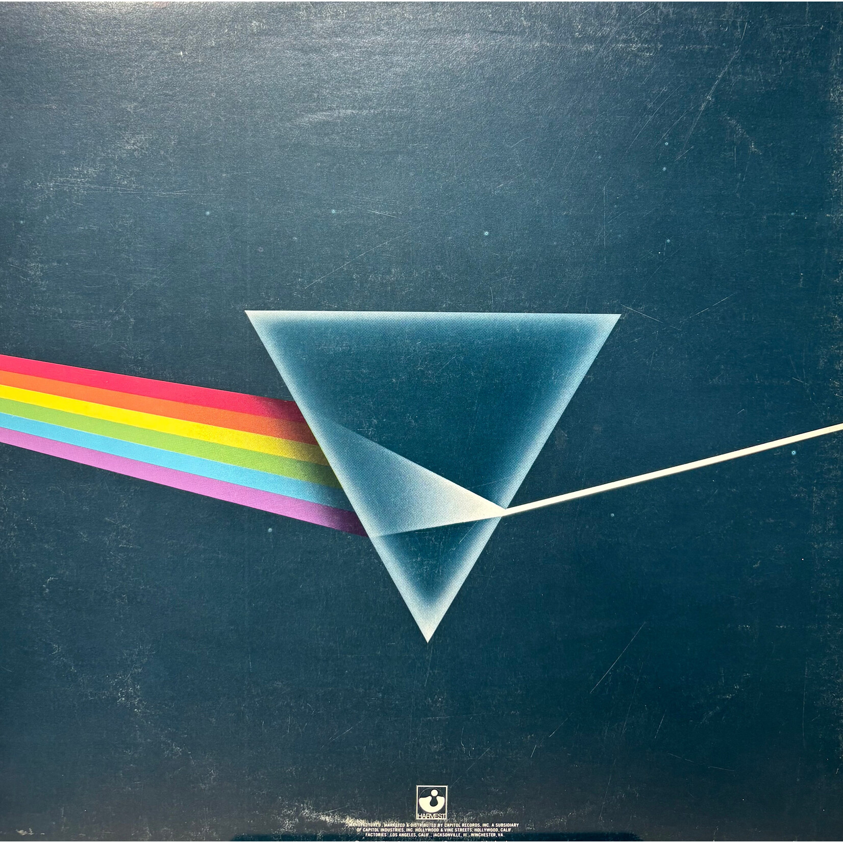 Pink Floyd: The Dark Side Of The Moon (1973, USA, w/Poster+Postcard, Ken Perry Lacquer, VG+) [HARVEST]