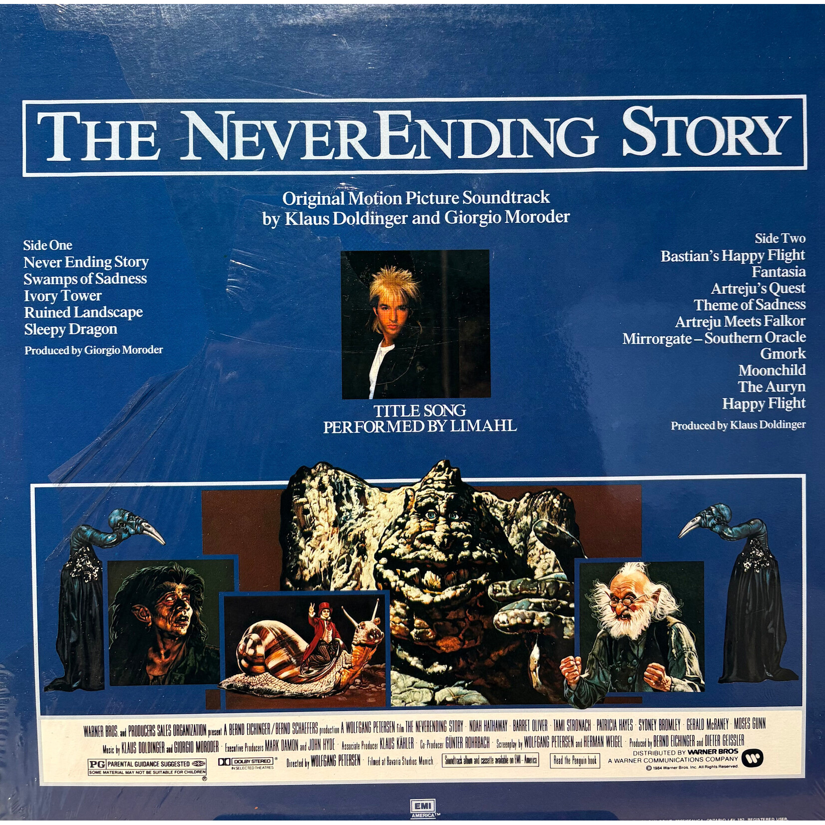 Doldinger, Klaus and Giorgio Moroder: The Never Ending Story (Original Motion Picture Soundtrack) (1984, Original, In Shrink, EX) [EMI AMERICA]