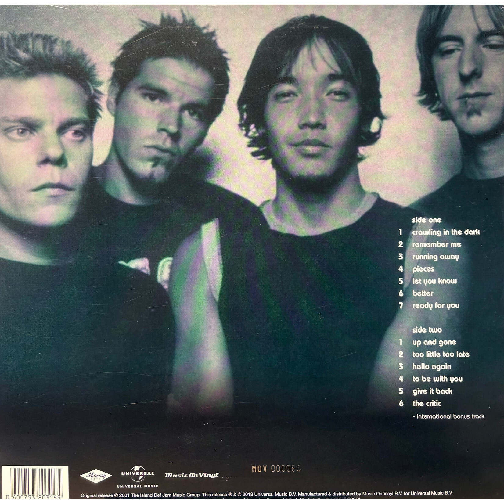 Hoobastank: Self-Titled (2018, Europe, Ltd Ed Green, VG+) [UNIVERSAL]