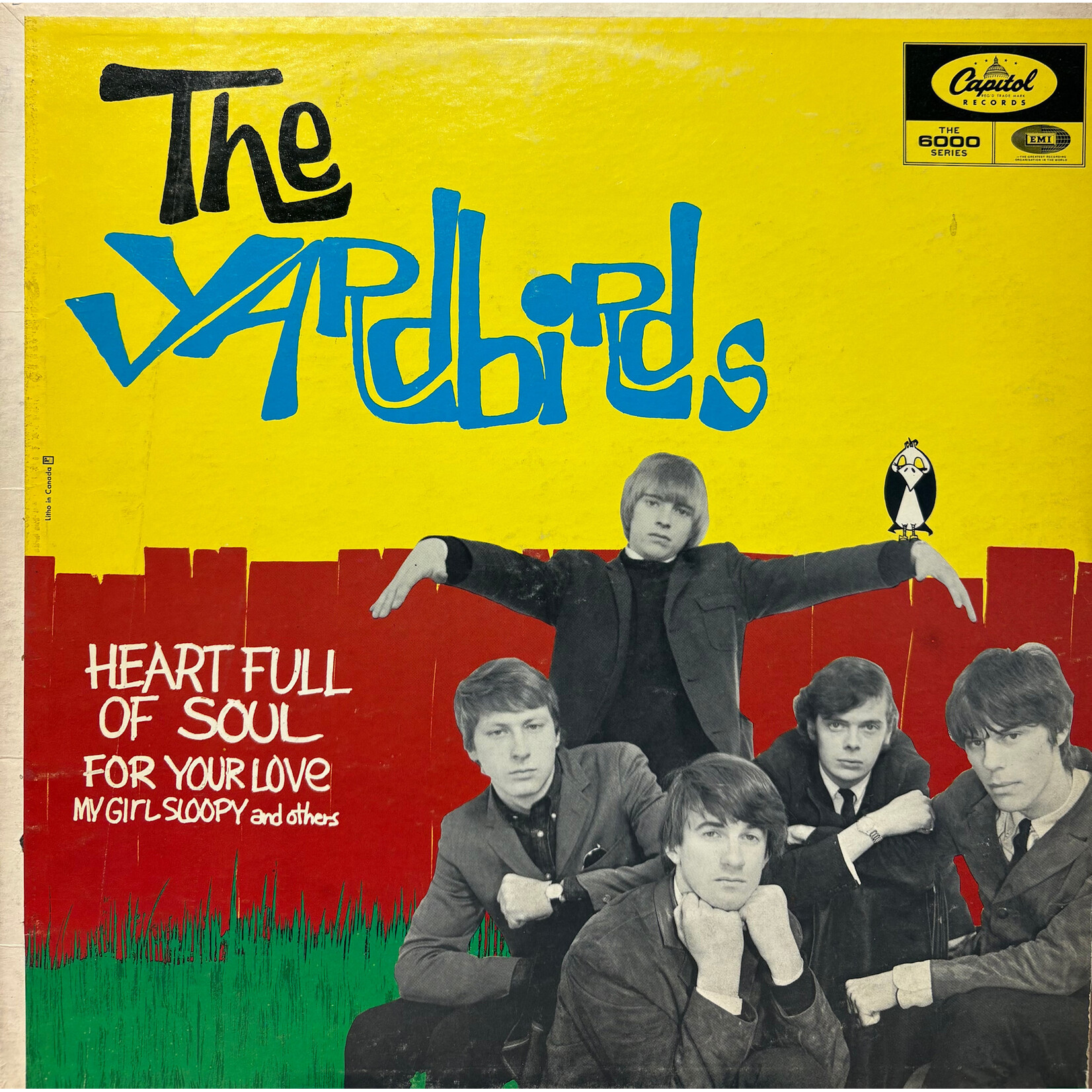 The Yardbirds: Heart Full Of Soul (1965, Canada, Mono Capitol 6000, Disc VG+) [CAPITOL]