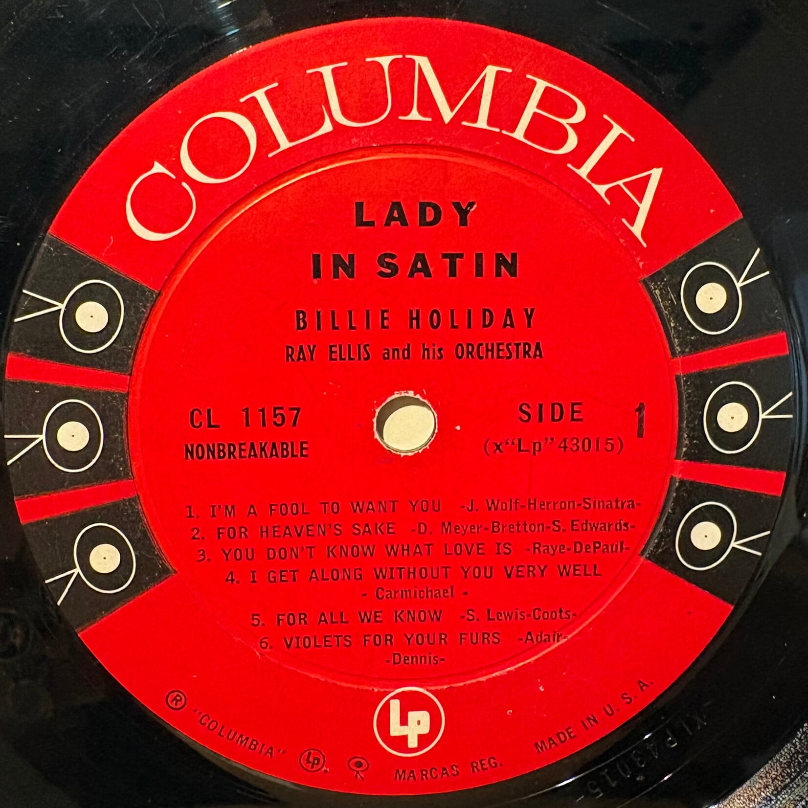 Holiday, Billie, Ray Ellis And His Orchestra: Lady In Satin (1958, USA, Mono 6-Eye, G+) [COLUMBIA]