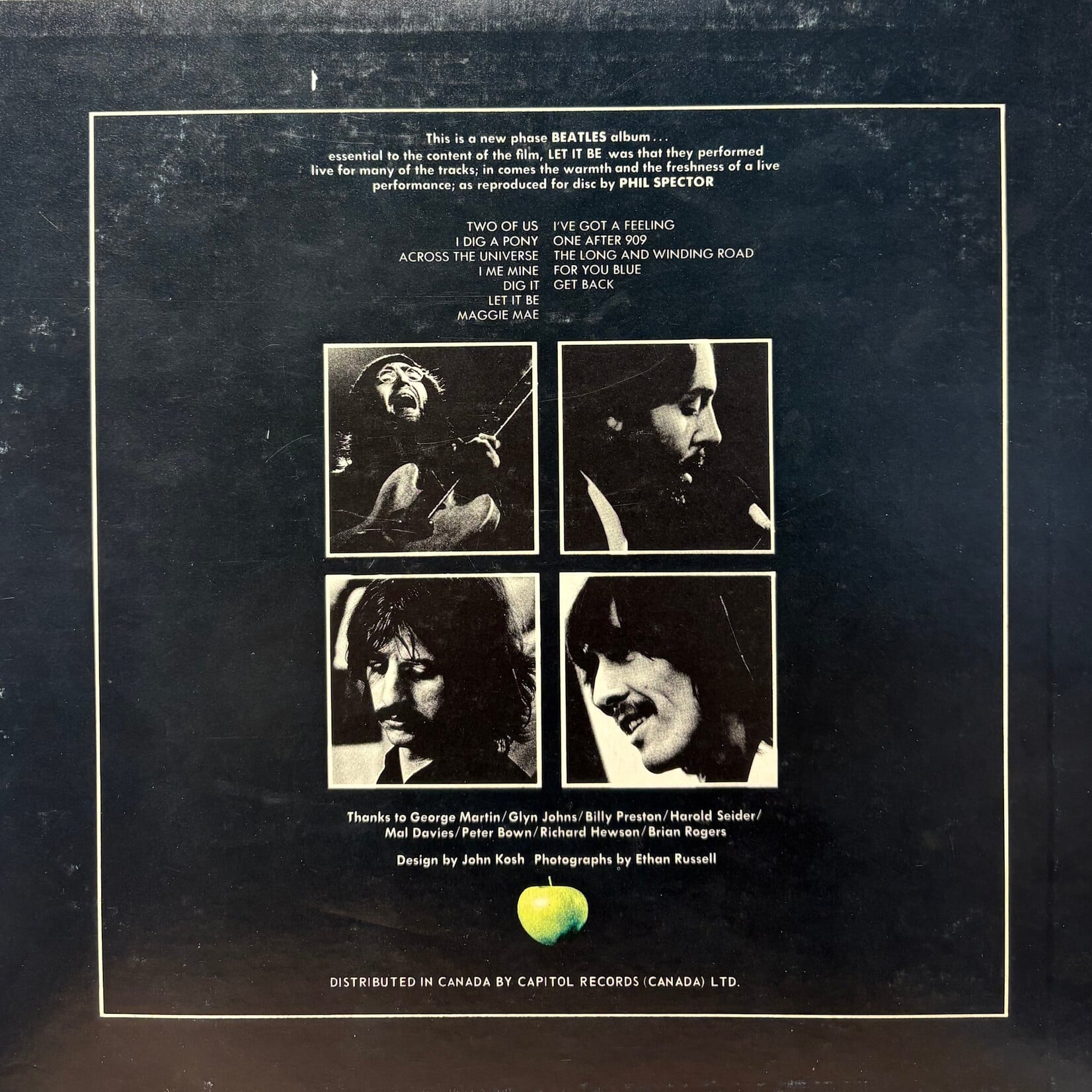 The Beatles: Let It Be (1970, Canada, w/ Booklet, VG) [APPLE]