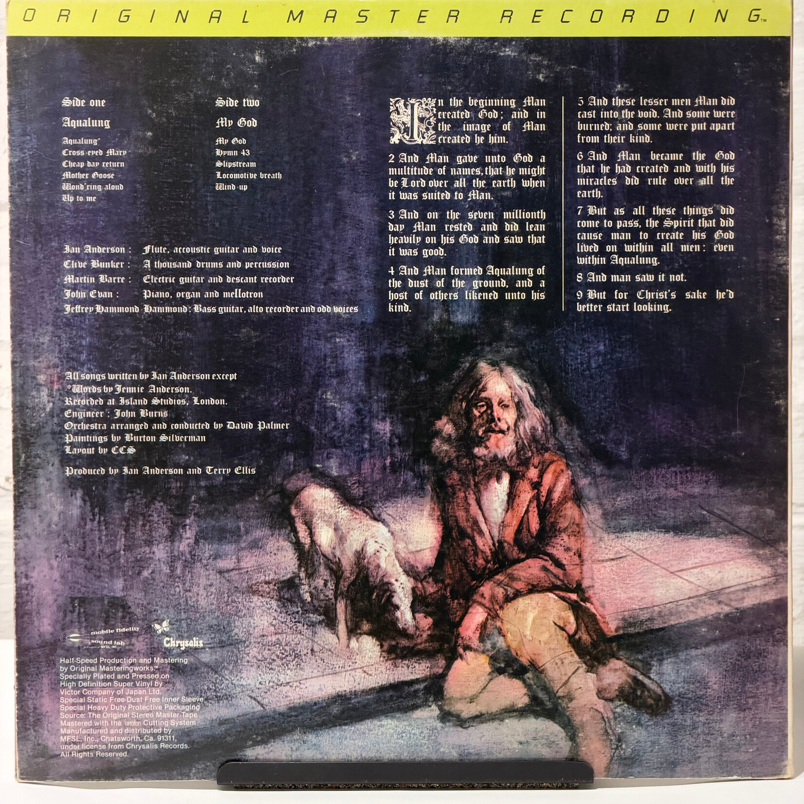 Jethro Tull: Aqualung (1981, USA, MoFi, VG+) [CHRYSALIS]