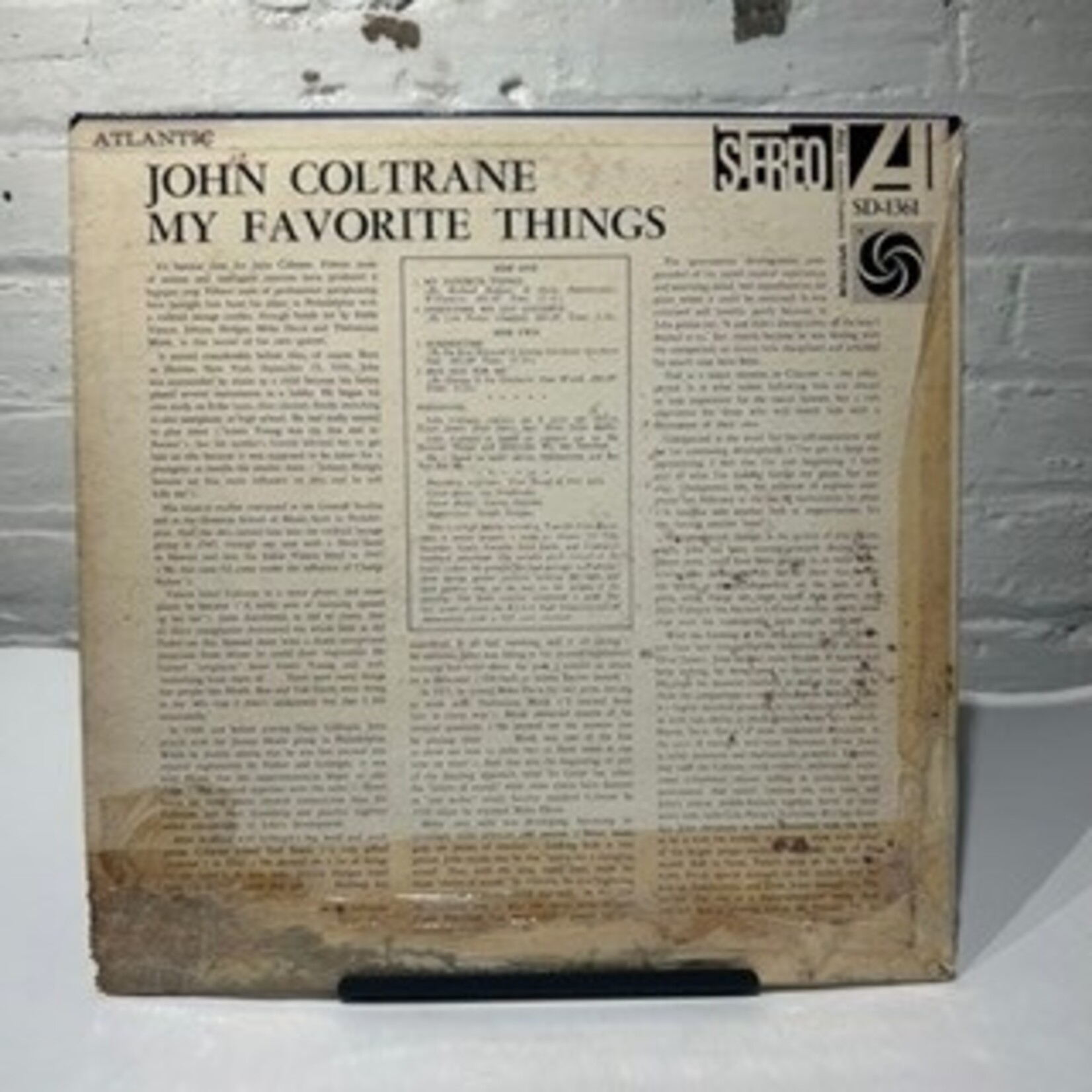 Coltrane, John: My Favorite Things (1961, USA, White Fan Atlantic, G+) [ATLANTIC]