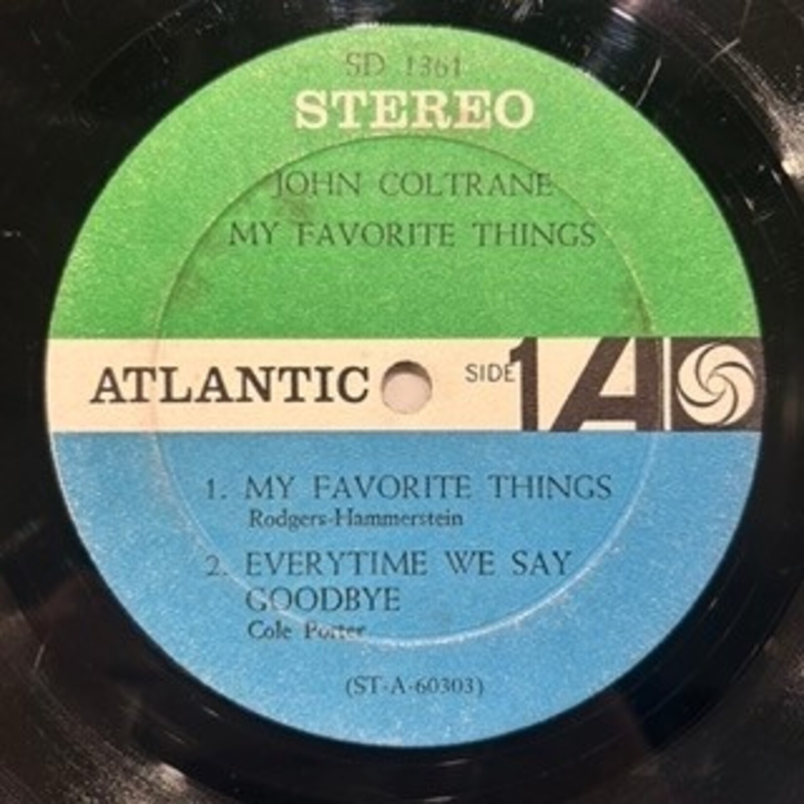 Coltrane, John: My Favorite Things (1961, USA, White Fan Atlantic, G+) [ATLANTIC]