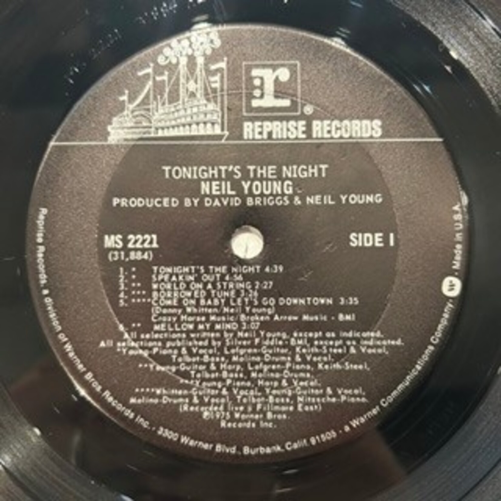 Young, Neil: Tonight's The Night (1975, USA, Textured Cover, VG+) [REPRISE]