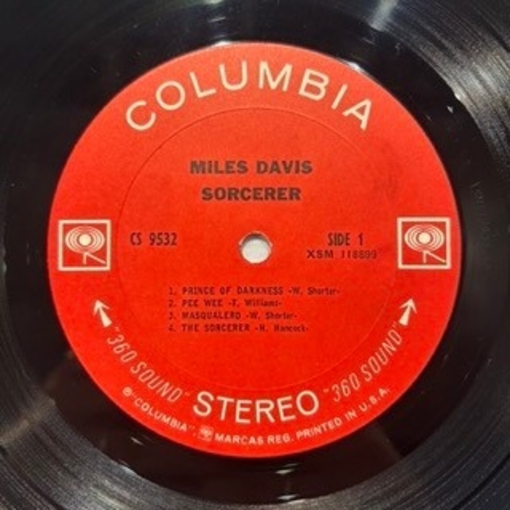 Davis, Miles: Sorcerer (1967, USA, Stereo 2-Eye, Disc VG+) [COLUMBIA]