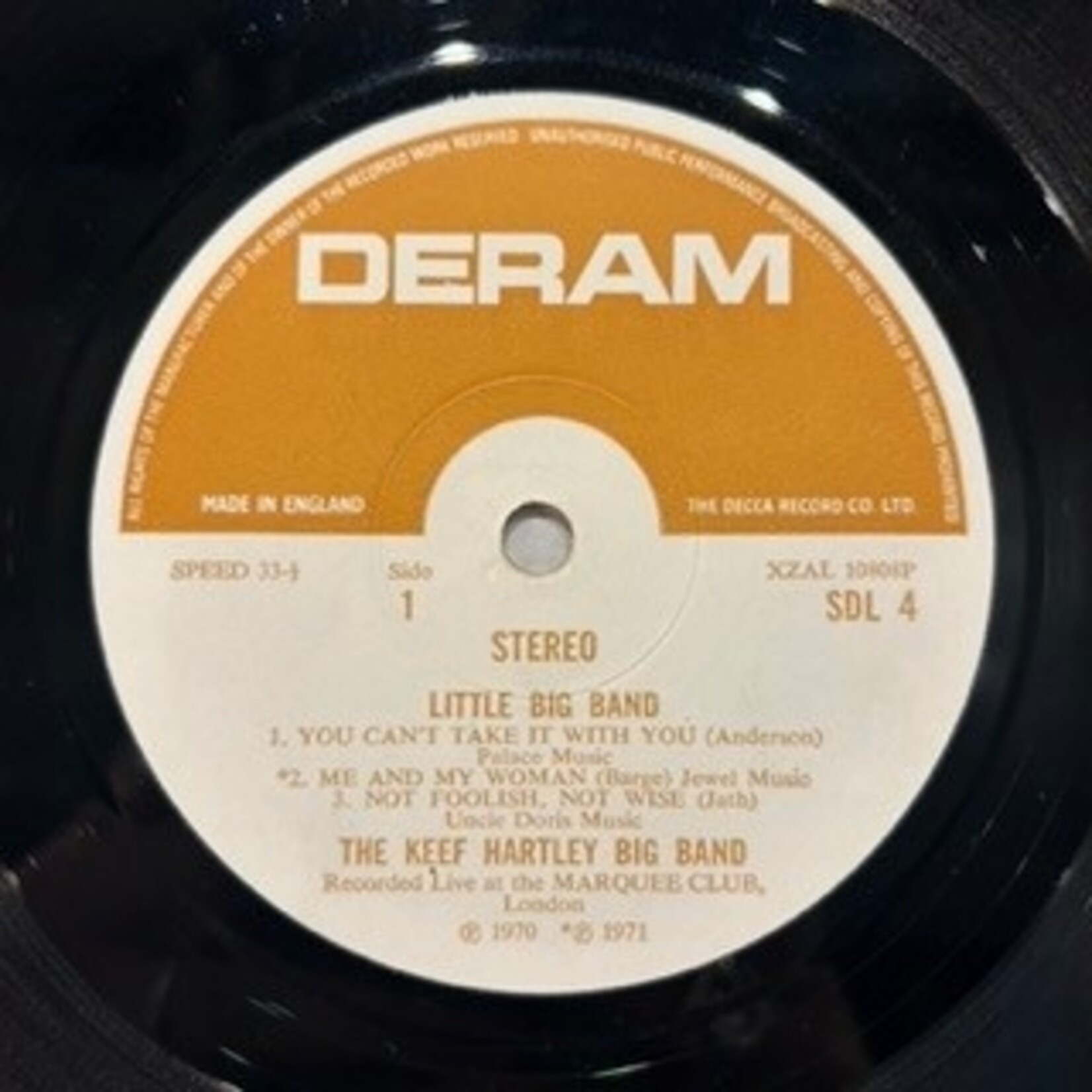 Hartley, Keef Band: Little Big Band (1971, UK, Disc VG+) [DERAM]