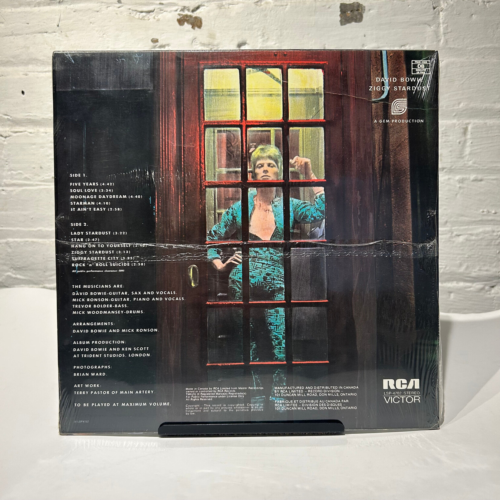 Bowie, David: The Rise and Fall of Ziggy Stardust... (1970s, Canada, Sealed) [RCA]