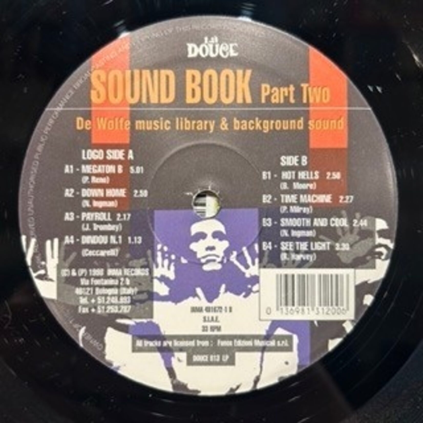 Various: Sound Book Part One & Two - De Wolfe Music Library & Background Sound ( 2LP, Volume 1 & 2, 1998, Italy) [IRMA]