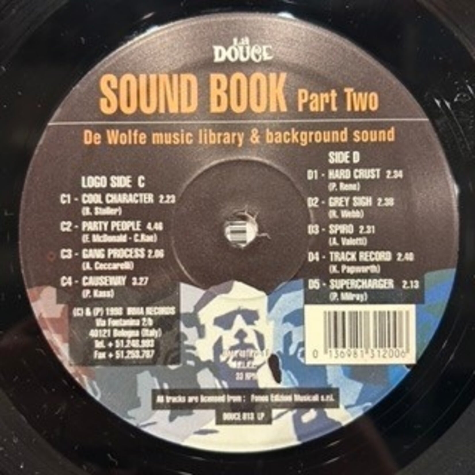 Various: Sound Book Part One & Two - De Wolfe Music Library & Background Sound ( 2LP, Volume 1 & 2, 1998, Italy) [IRMA]