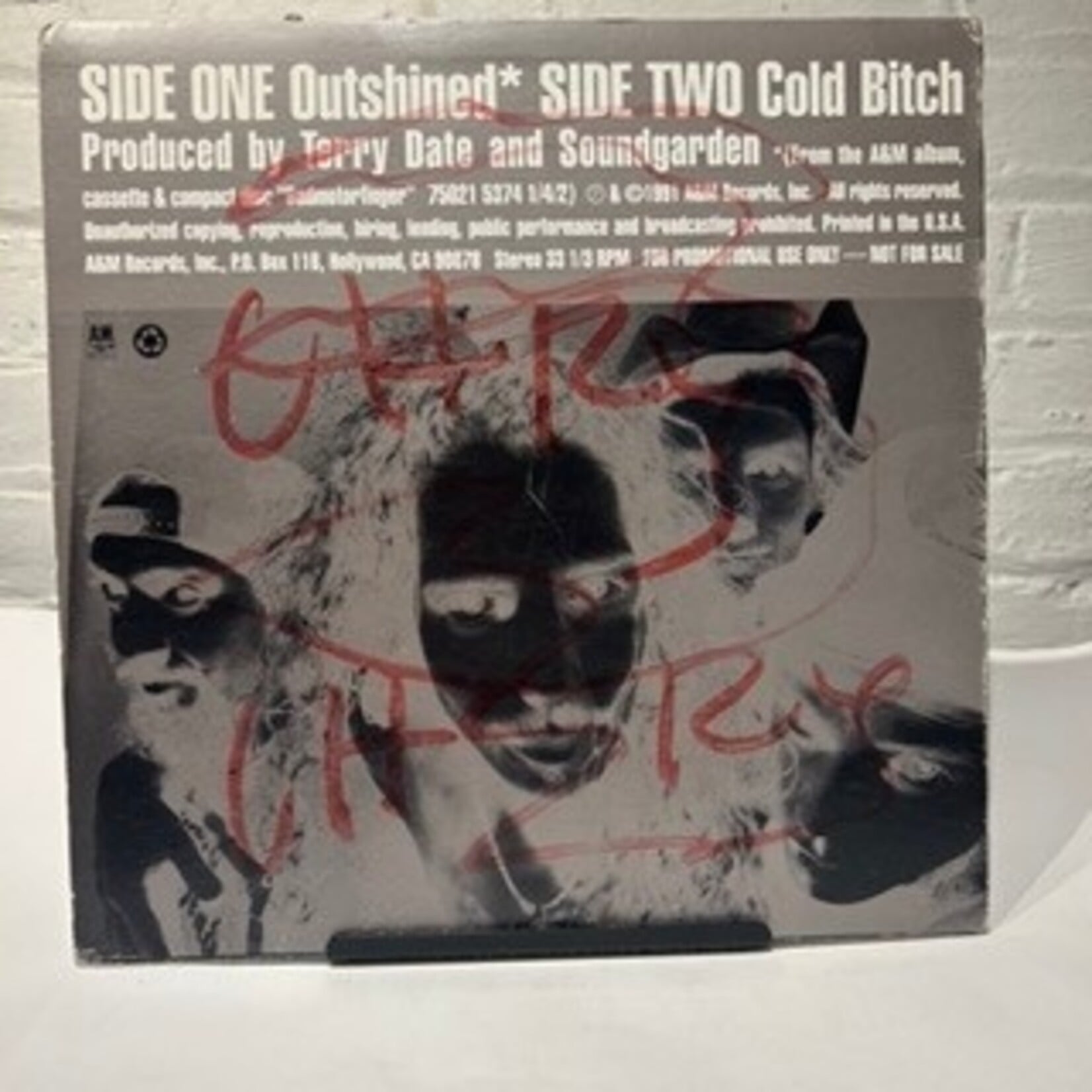 Soundgarden: Outshined 12" Single (Badmotorfinger) (York U Copy, 1992, UK, Europe, VG) [A&M]