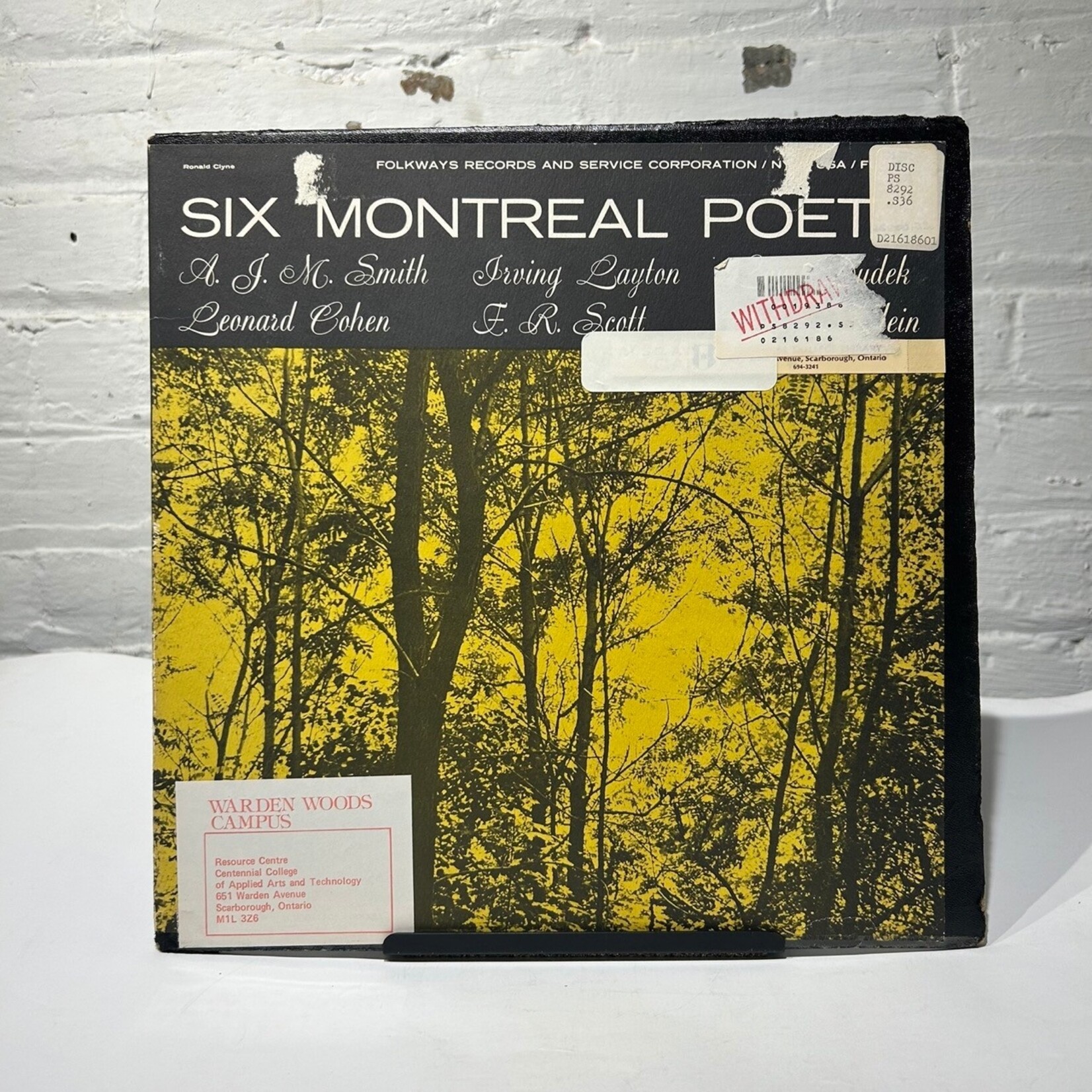 Various Artists: Six Montreal Poets (Baby Leonard Cohen!, w/Insert, 1957, USA, VG)
