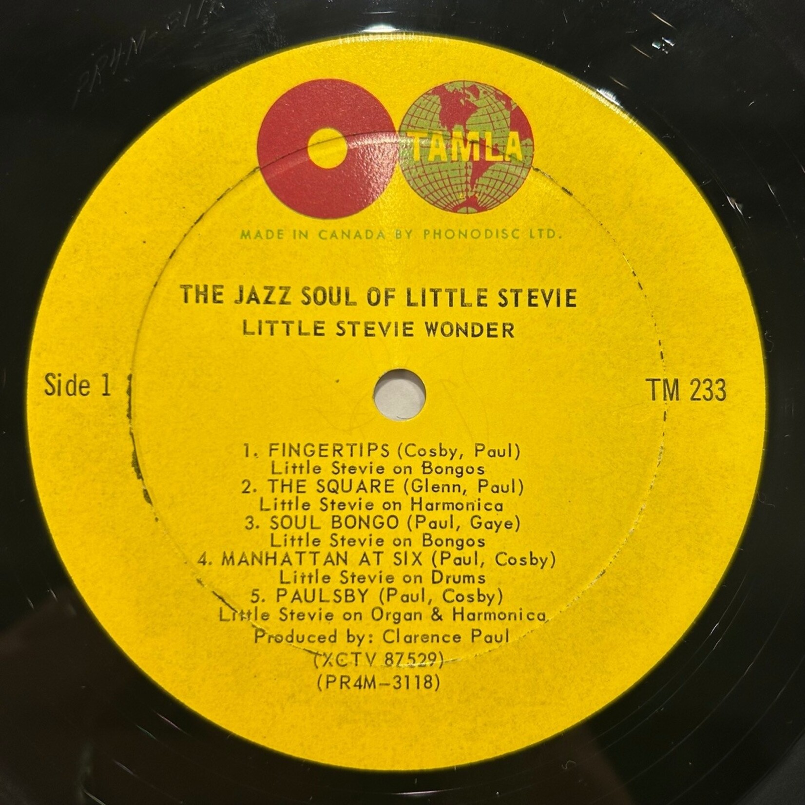 Wonder, Stevie: The Jazz Soul of Little Stevie (1962 Press, Canada, VG+) [TAMLA]