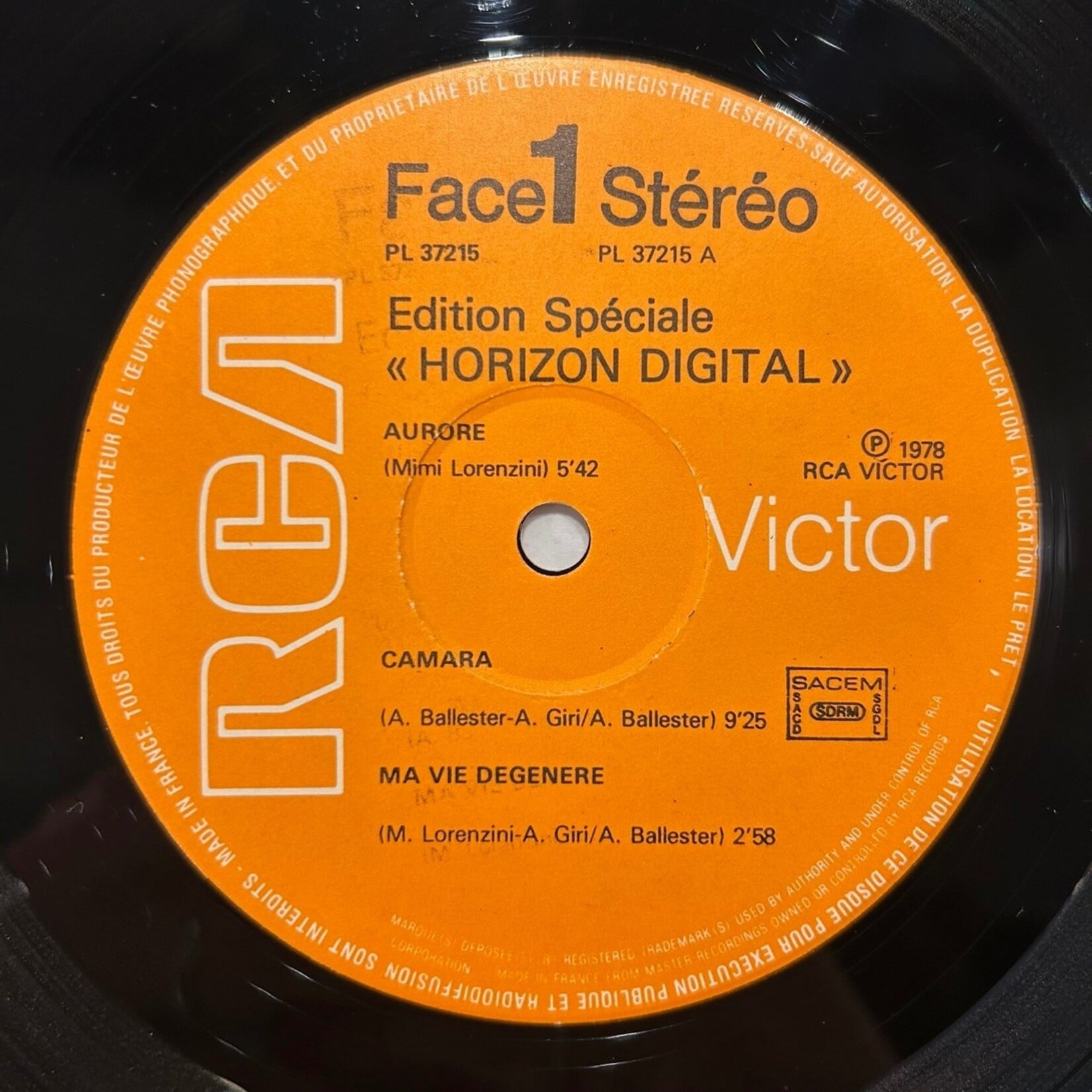 Edition Spéciale: Horizon Digital (Progressive Jazz-Rock, 1978, France, Ex) [RCA]