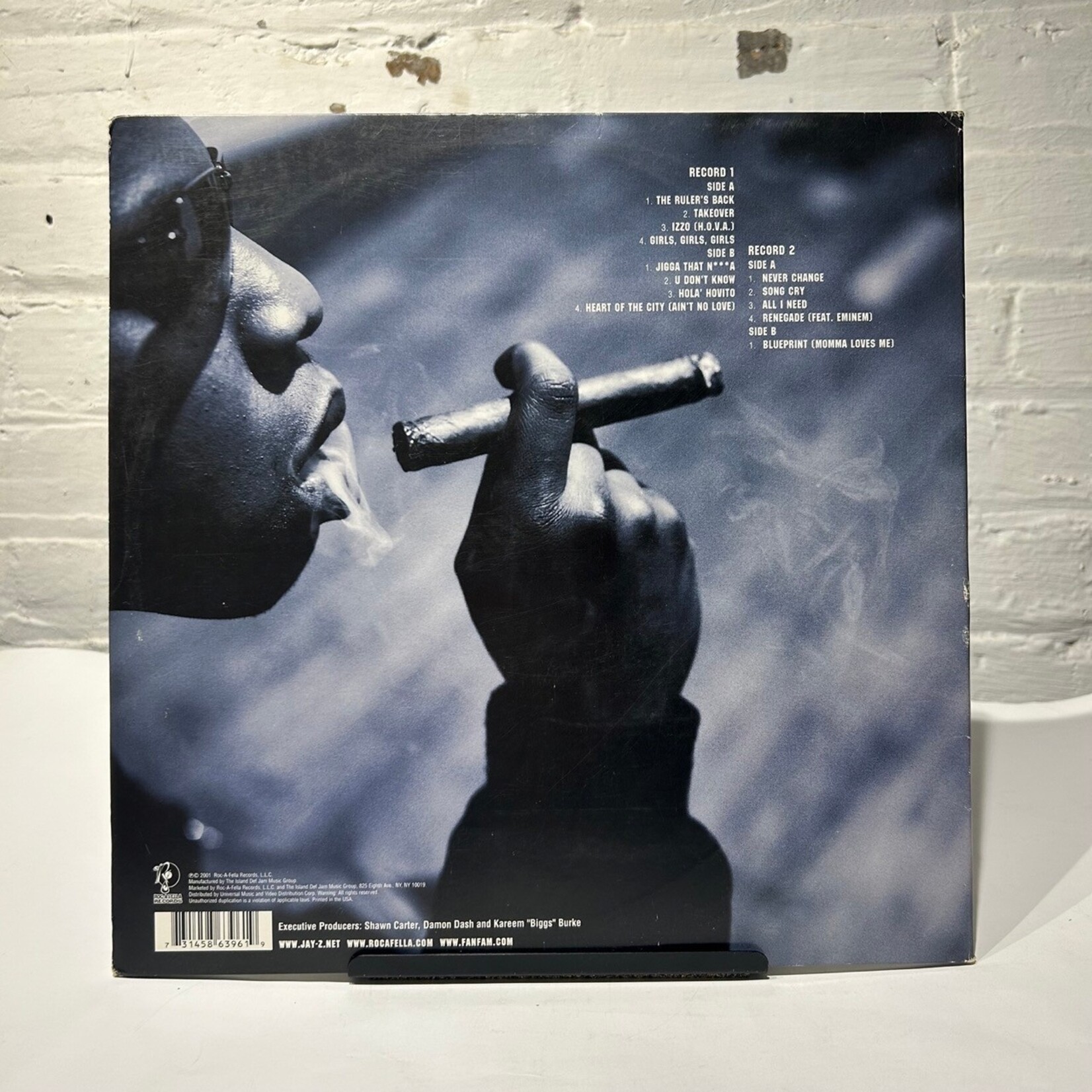 Jay-Z: The Blueprint (Ltd. Edt. Blue Vinyl, 2001, USA, VG) [ROC-A-FELLA]