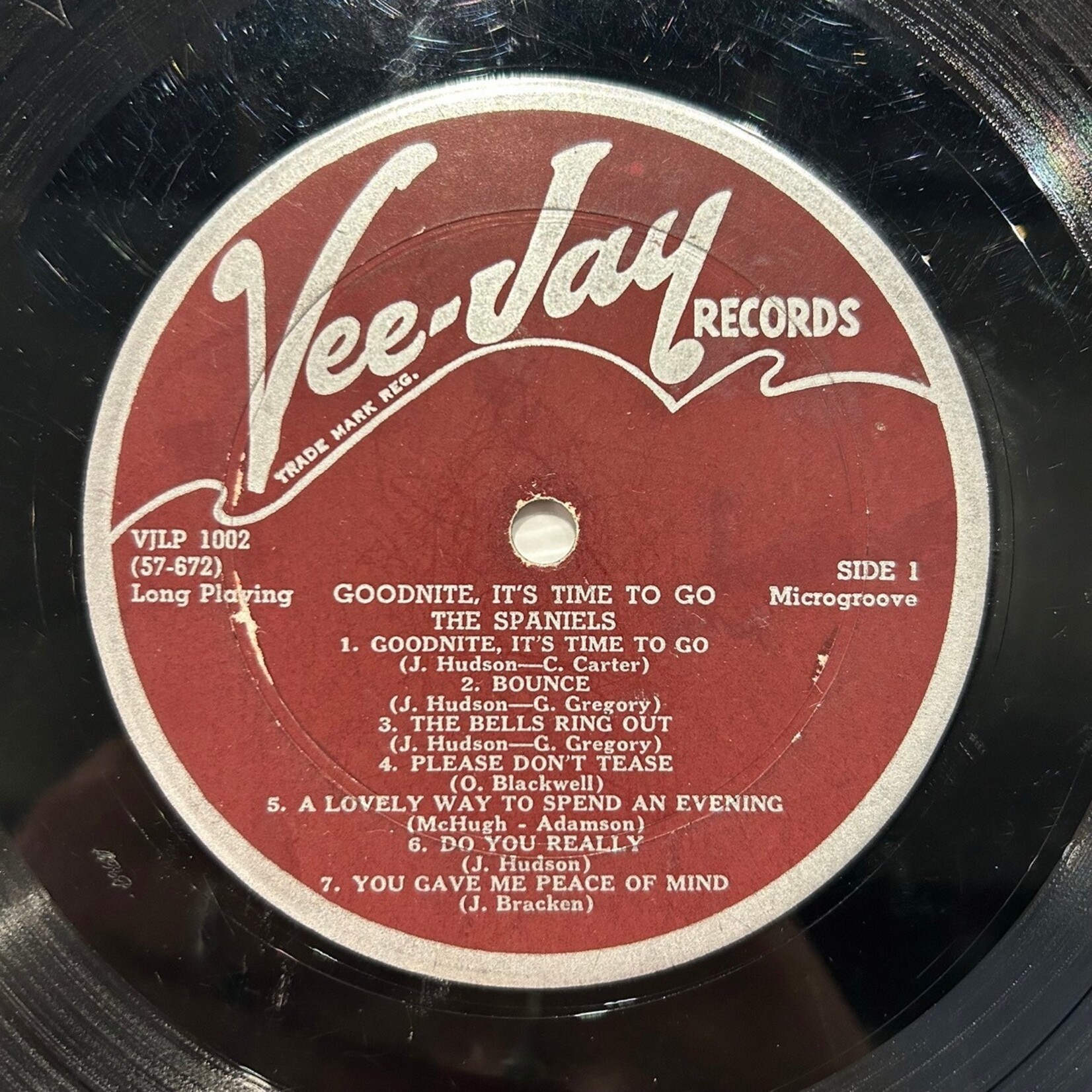 Spaniels: Goodnight It's Time To Go (Doo-Wop Classic, 1957, USA, G+) [VEE-JAY]