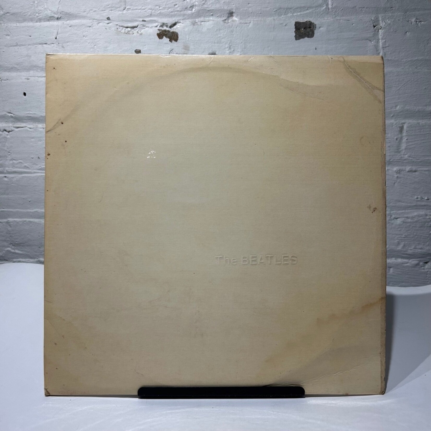 Beatles: Self-Titled - The White Album (White Wax, w\Inserts (G+ Shape), 1978, UK, Disc VG+) [APPLE]