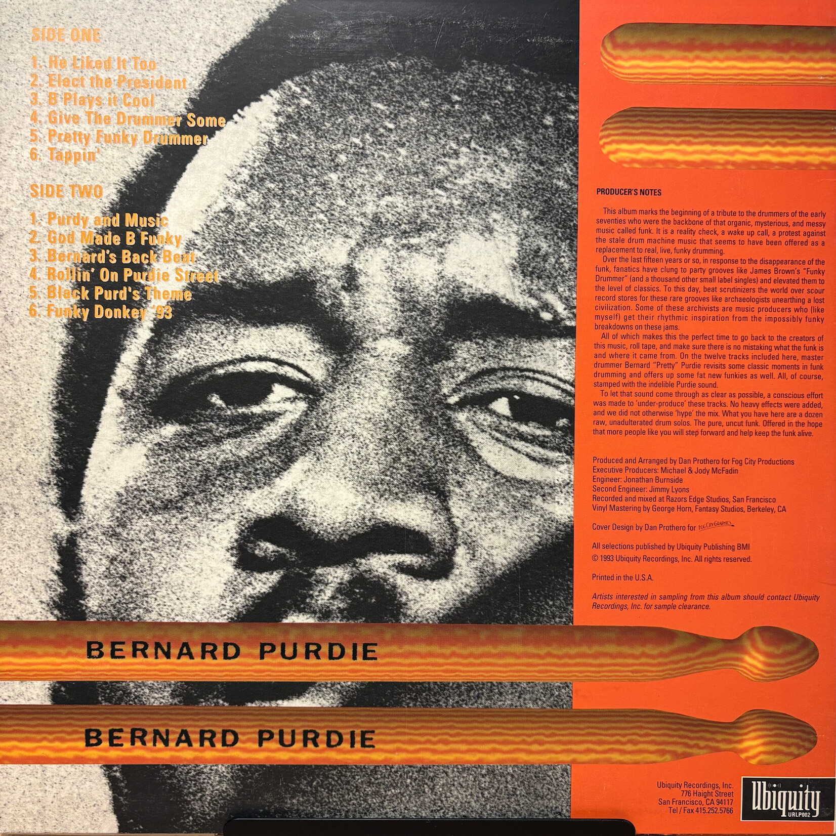 Purdie, Bernard: Master Drummers Volume One (1983, USA, VG+) [UBIQUITY]