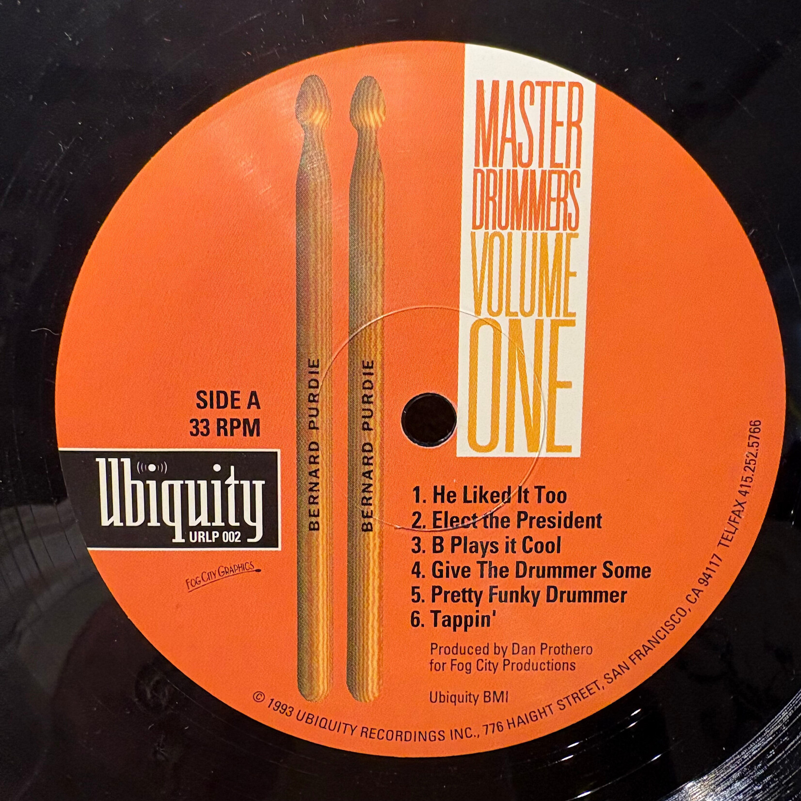 Purdie, Bernard: Master Drummers Volume One (1983, USA, VG+) [UBIQUITY]