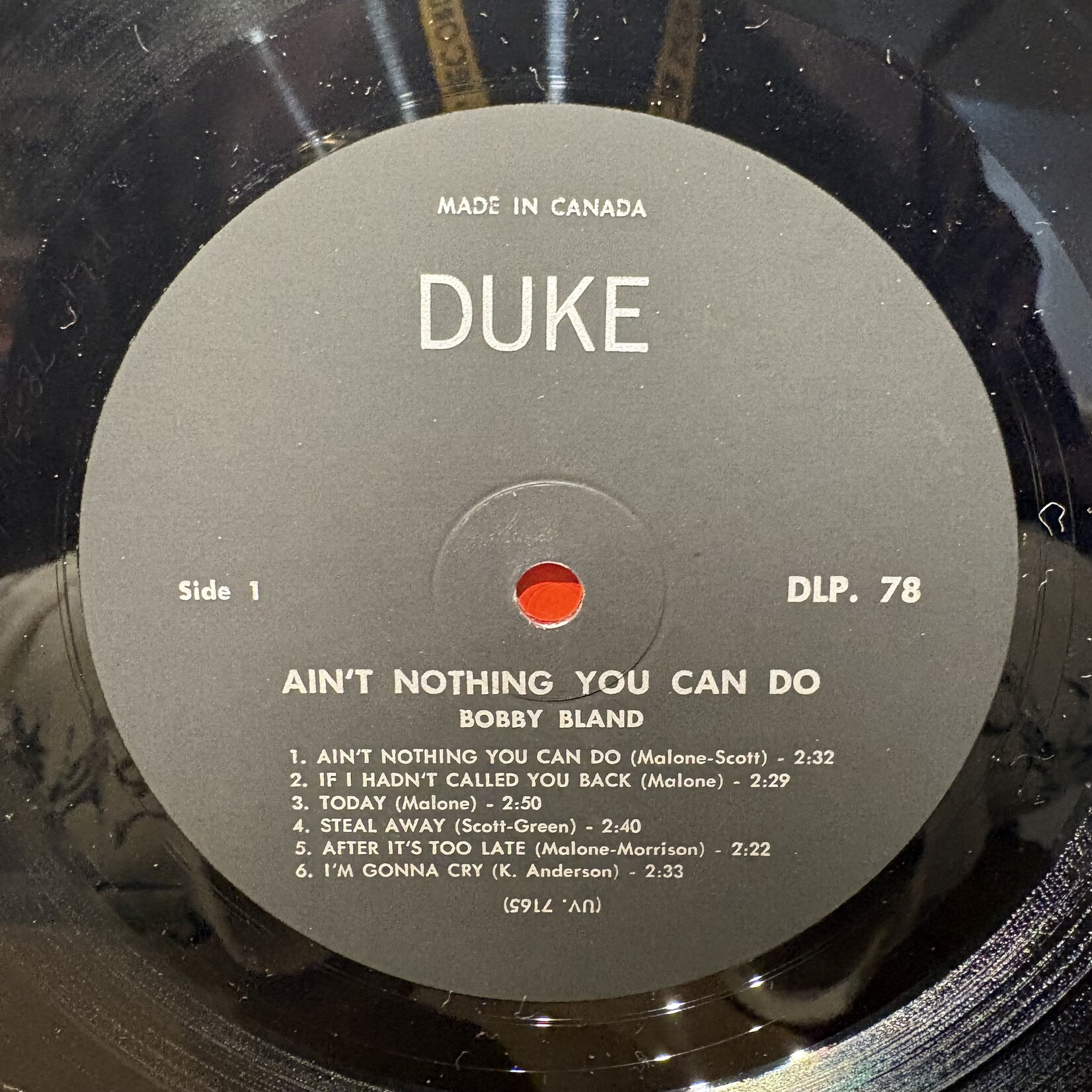 Bland, Bobby: Ain't Nothing You Can Do (1964, USA, VG) [DUKE]