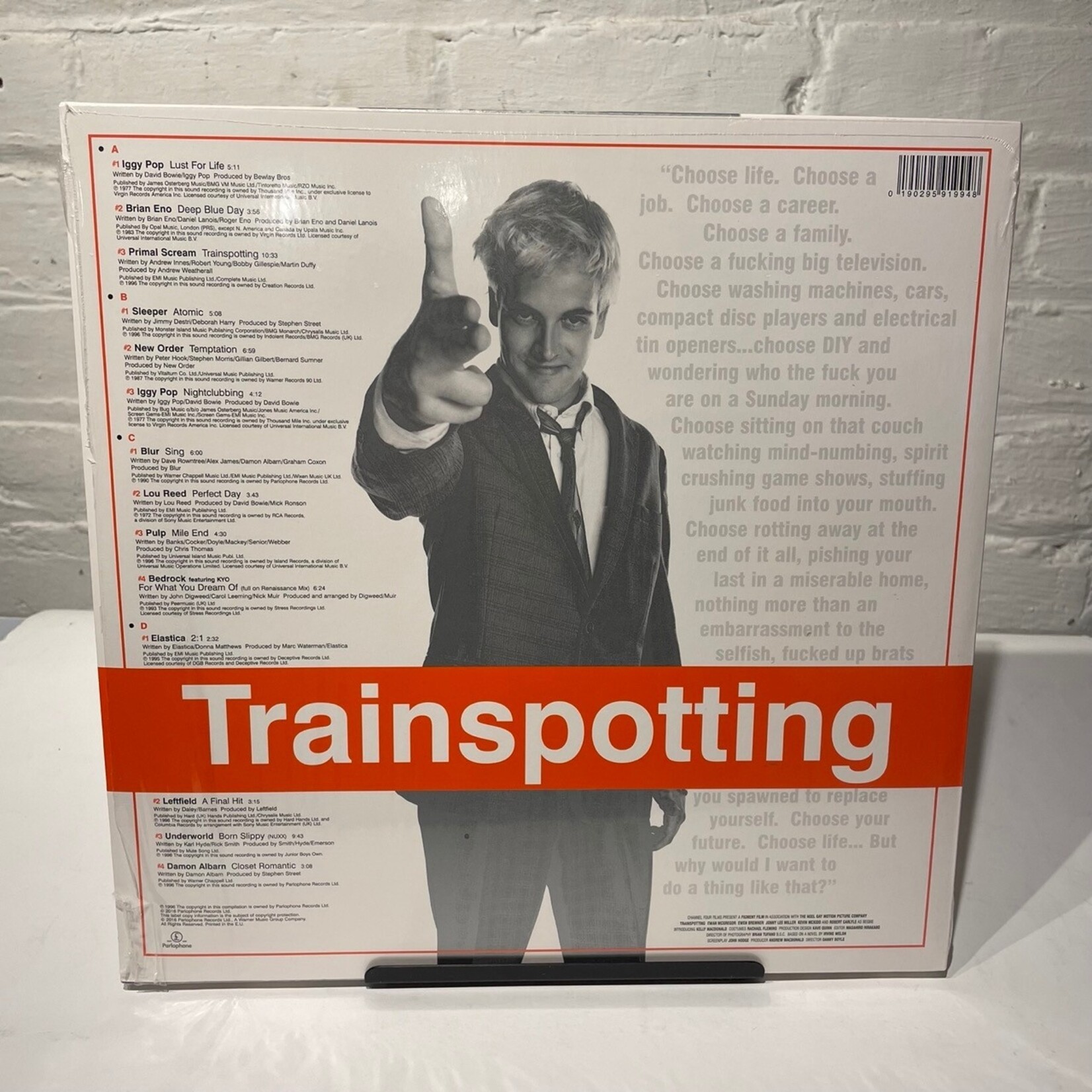 Various Artists: Trainspotting (In Shrink!, Orange Wax, 2016, USA, VG+) [PARLOPHONE]