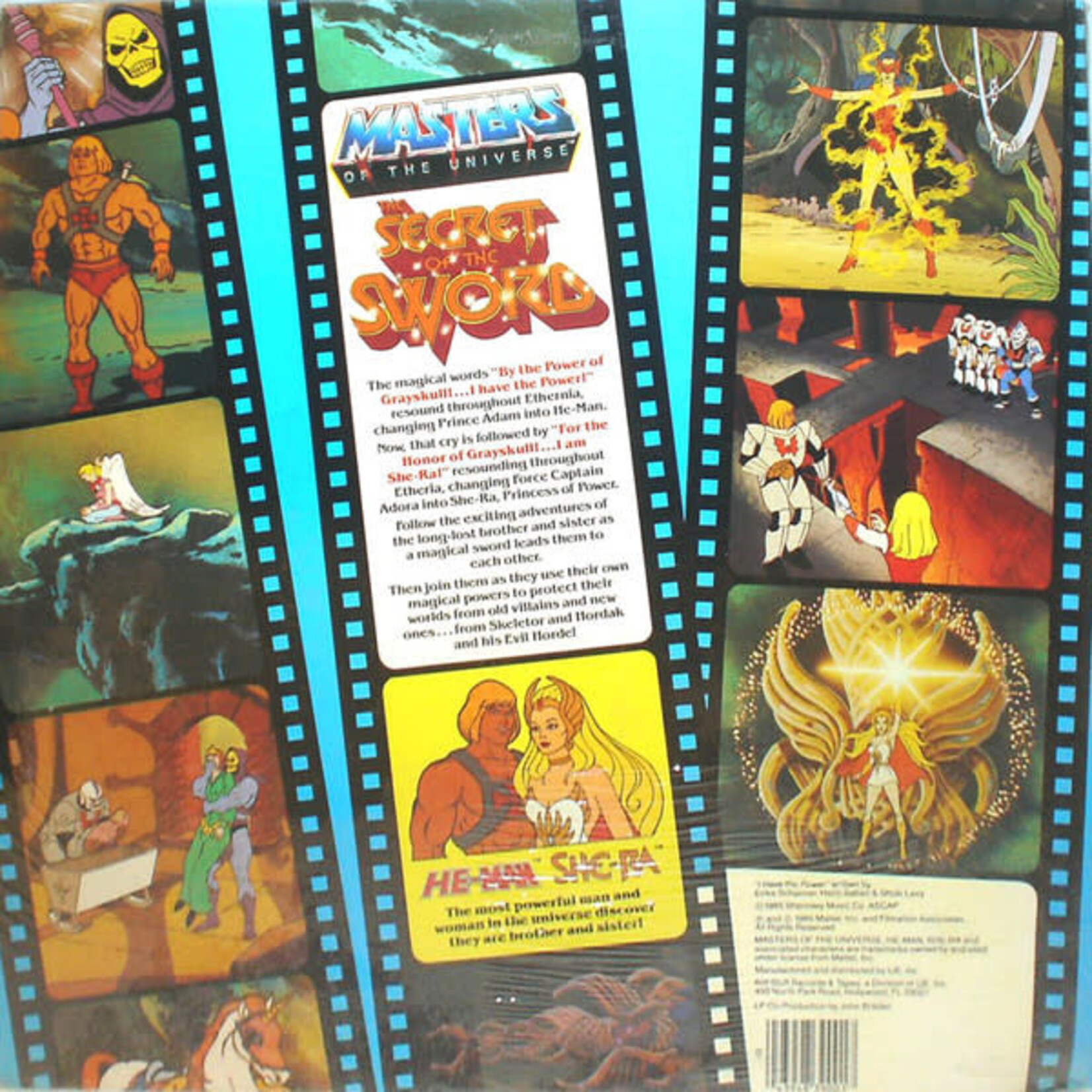 V/A: Masters Of The Universe: Secret Of The Sword (Original Soundtrack Recording) (1985, USA, w/ OG Company Inner, Ex) [KID STUFF]
