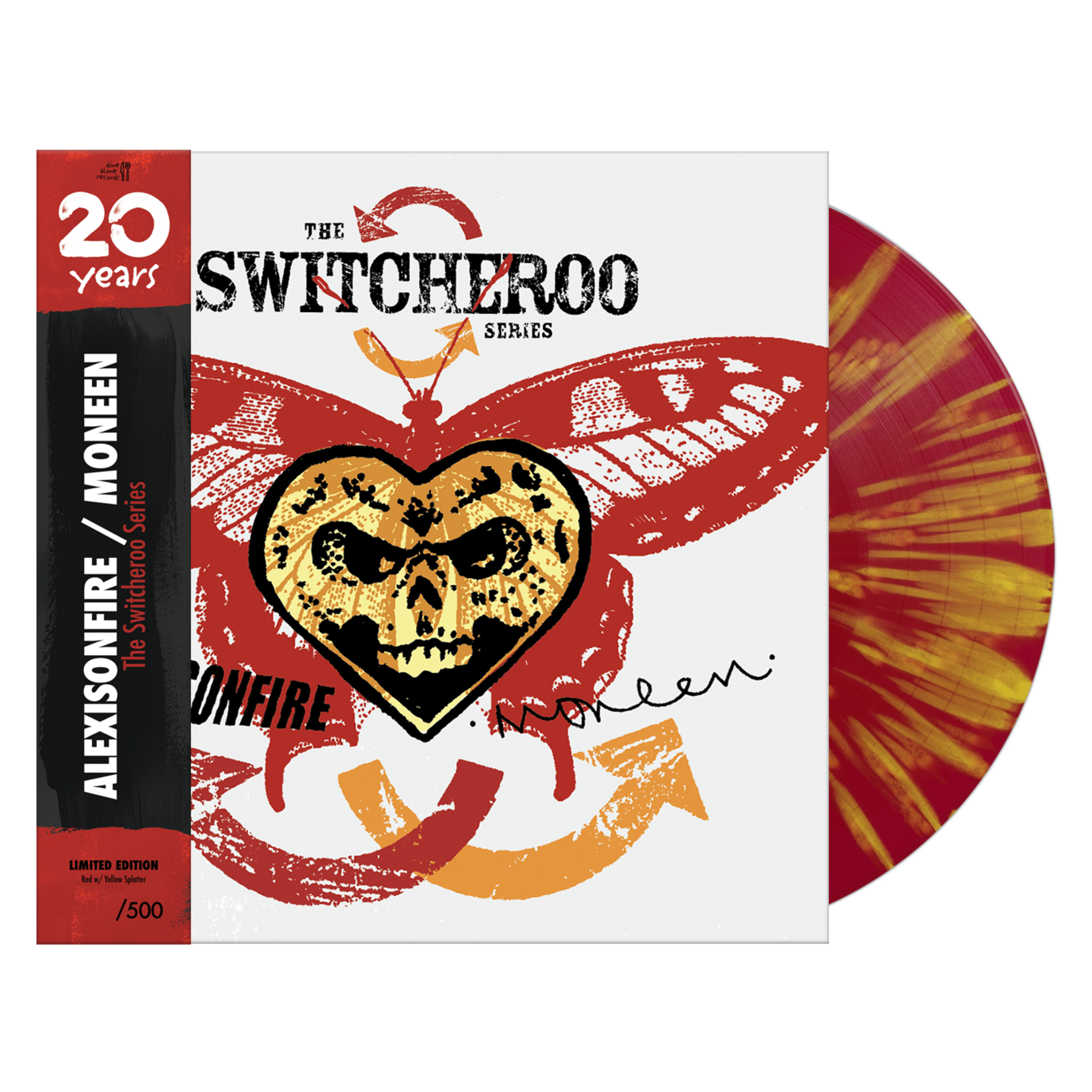 Alexisonfire & Moneen: The Switcheroo Series (12"EP, Red w/ Yellow Splatter Vinyl, Dine Alone Exclusive) [DINE ALONE]