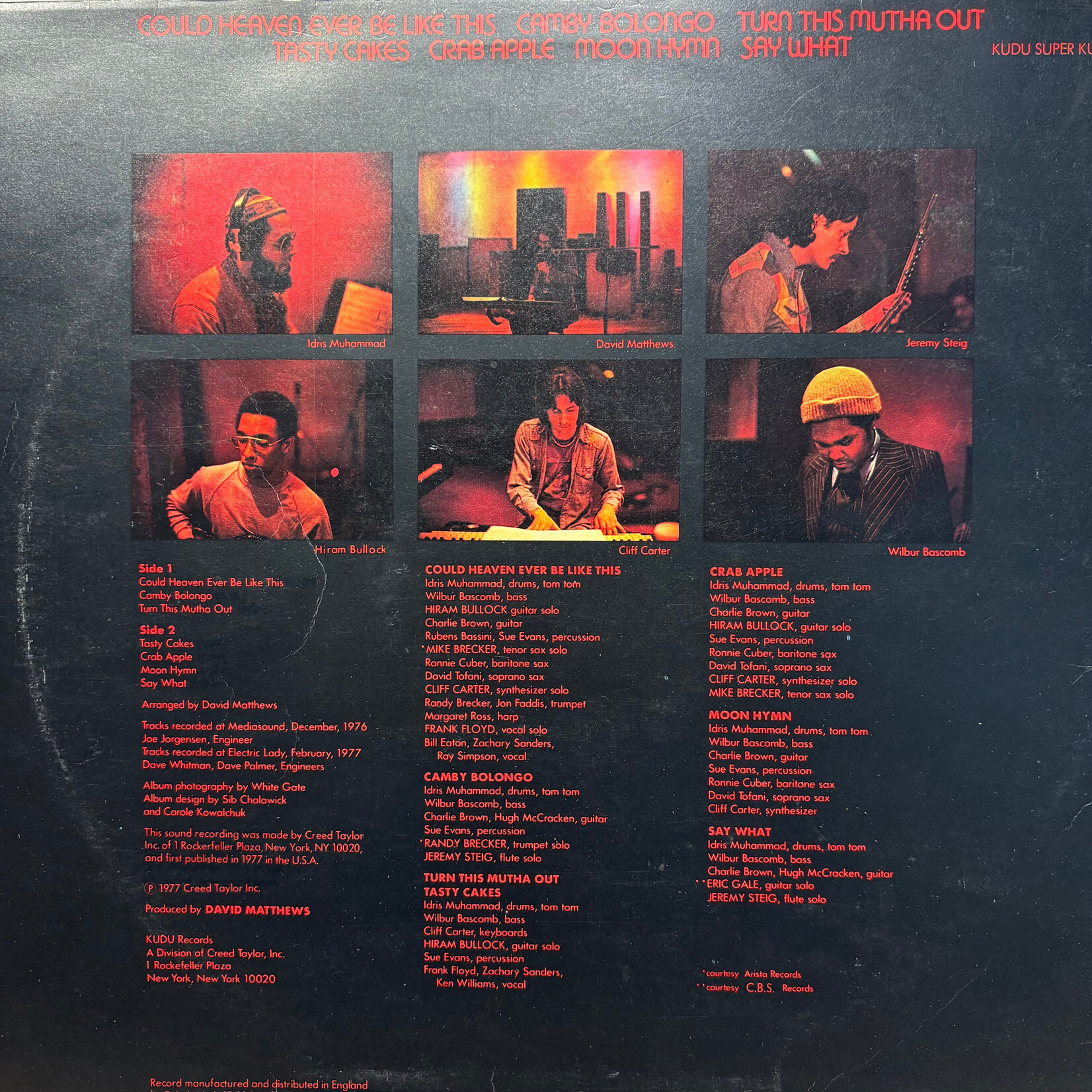 Muhammad, Idris: Turn This Mutha Out (1977, UK, Jaime XX Sample, VG+) [KUDU]