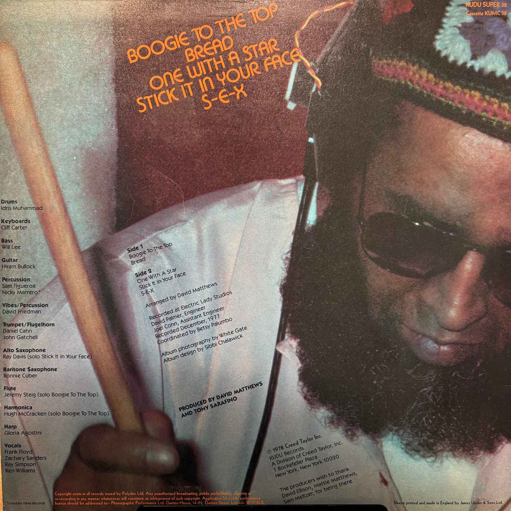 Muhammad, Idris: Boogie To The Top (1978, UK, Jazz, Funk, VG+) [KUDU]