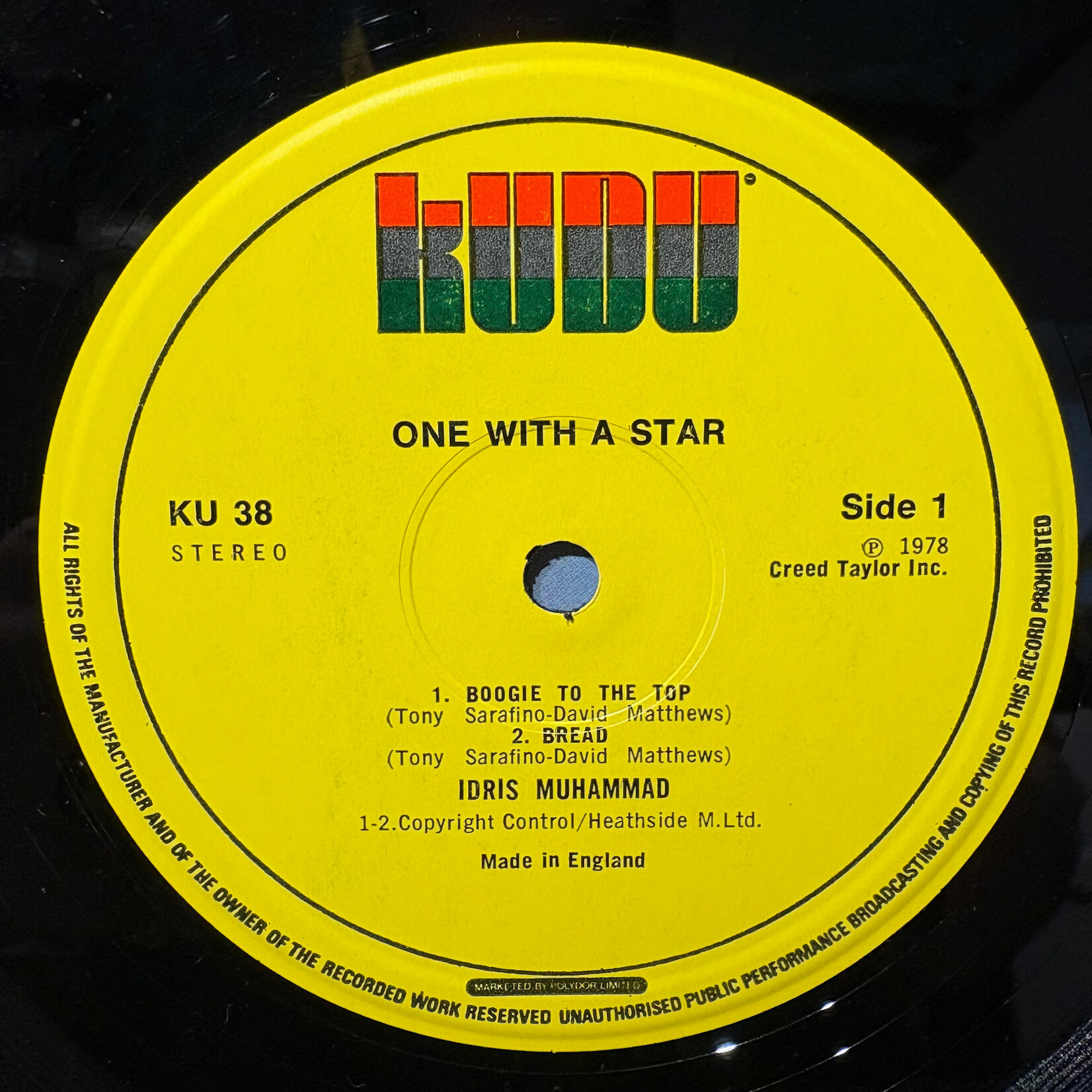 Muhammad, Idris: Boogie To The Top (1978, UK, Jazz, Funk, VG+) [KUDU]