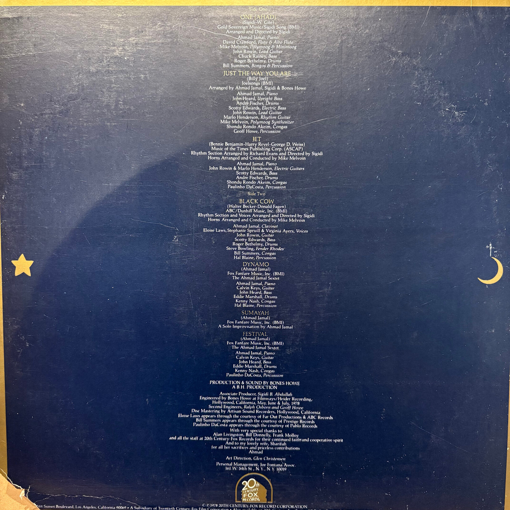 Jamal, Ahmad: One (1978, USA, Soul, Jazz, VG+) [20TH CENTURY FOX]