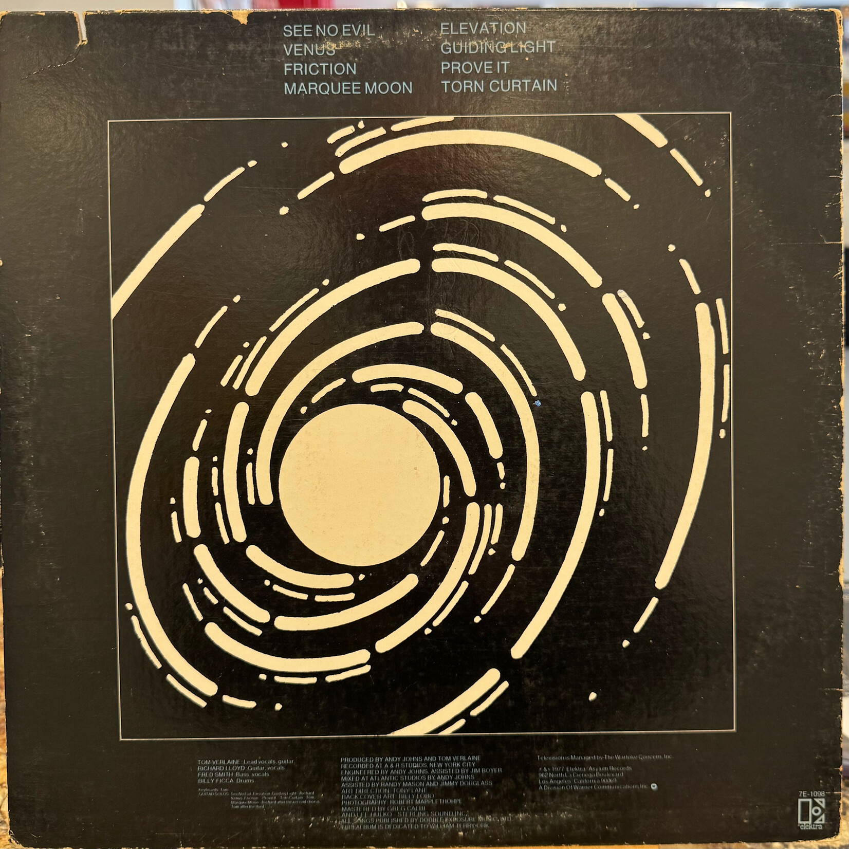 Television: Marquee Moon (1977, USA, w/Inner, Disc VG+) [ELEKTRA]