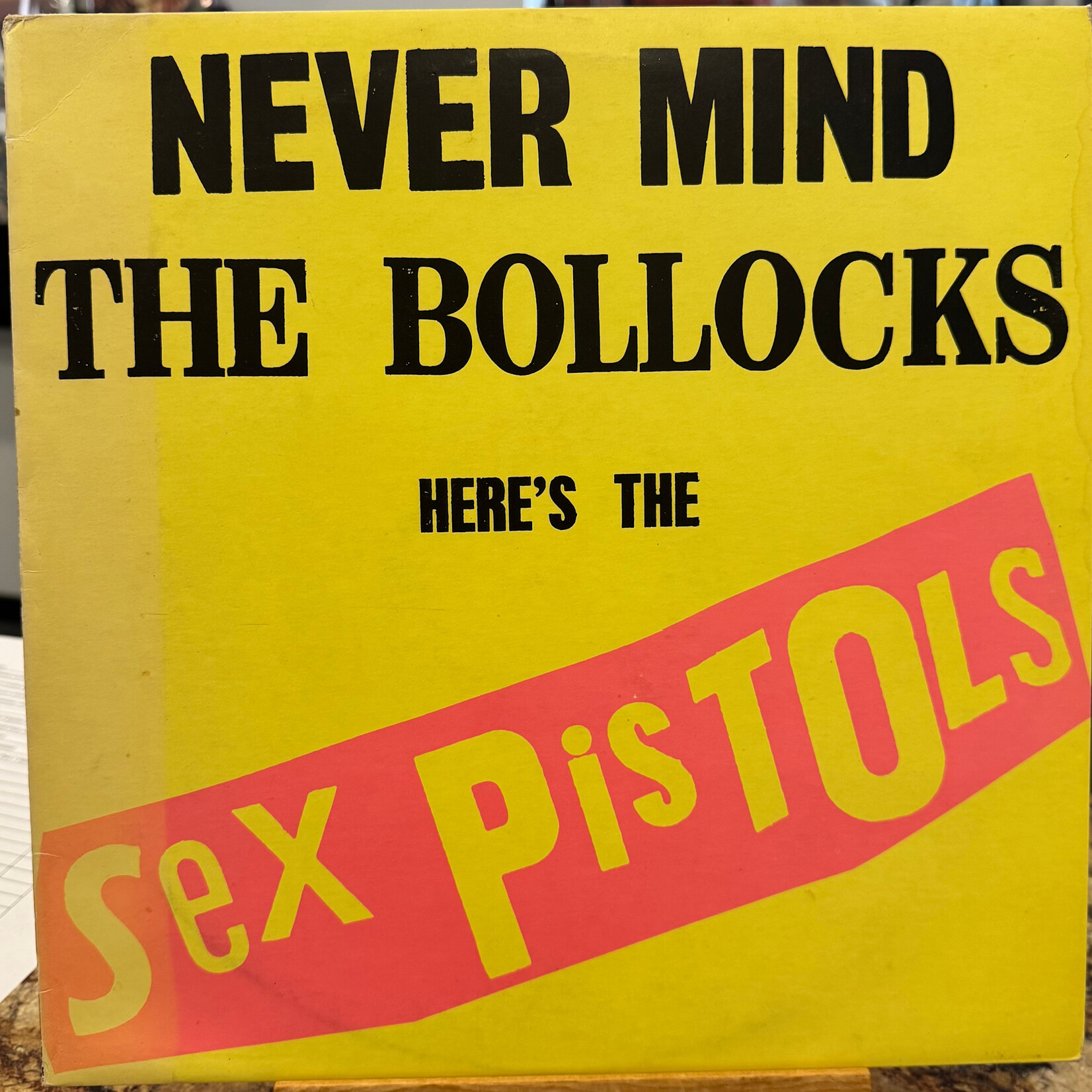 Sex Pistols: Never Mind The Bollocks Here's The Sex Pistols (1978, UK, Red/Green Virgin, Disc VG+) [VIRGIN]