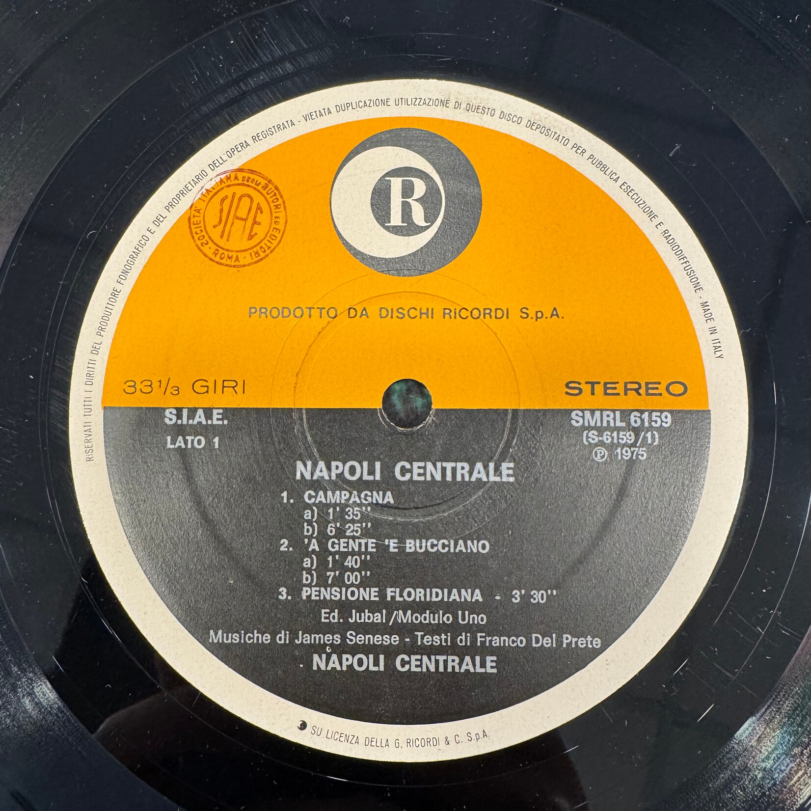 Napoli Centrale: Self-Titled (1975, Italy, EX) [RICORDI]
