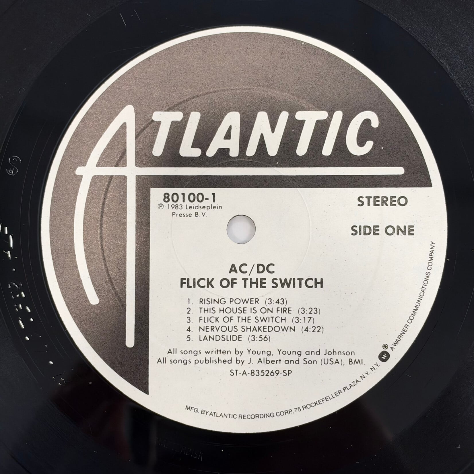 AC/DC: Flick Of The Switch (1983, USA, Gold Stamp Promo, EX) [ATLANTIC]