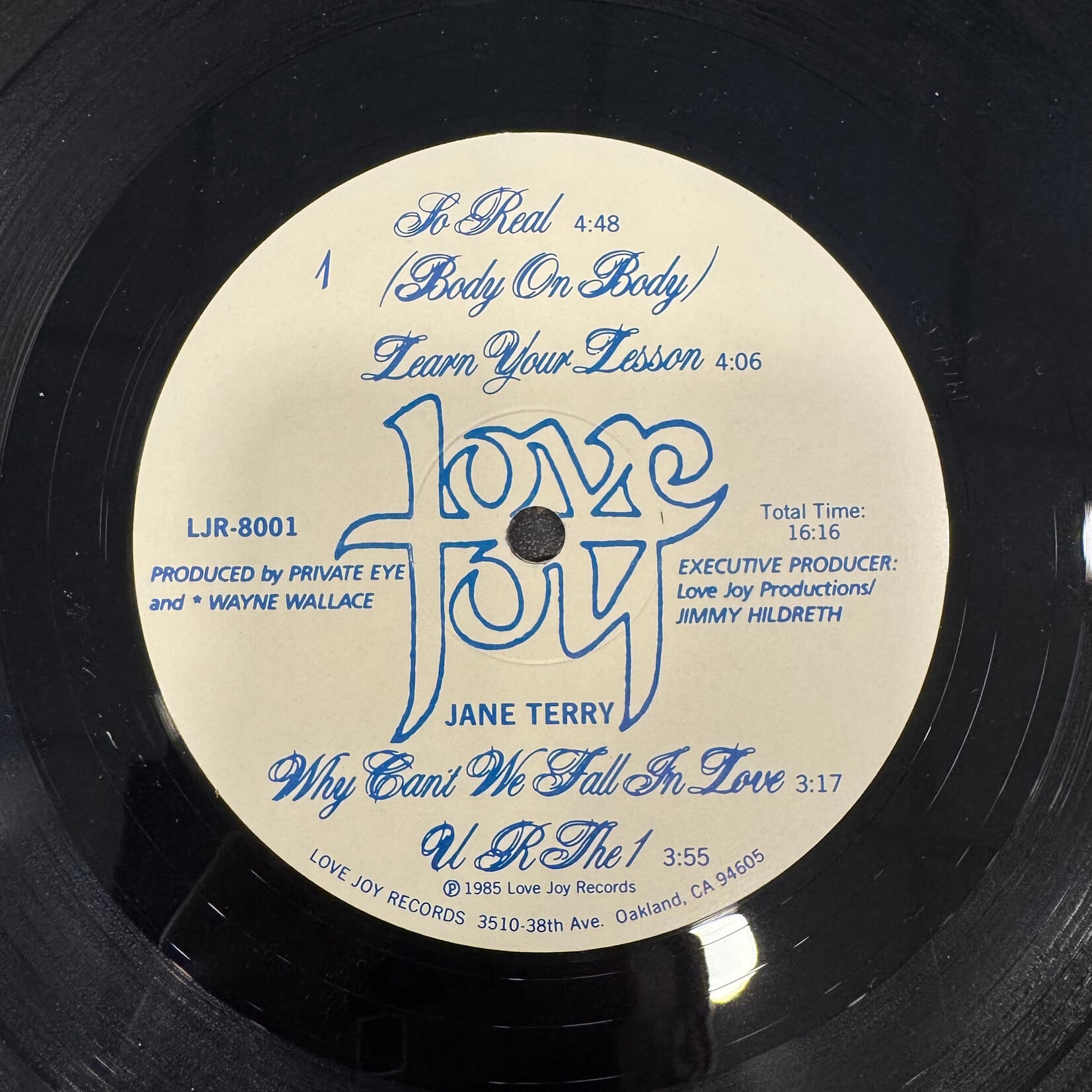 Jane Terry - So Real (Body on Body) (1985, USA, In Shrink, VG+)