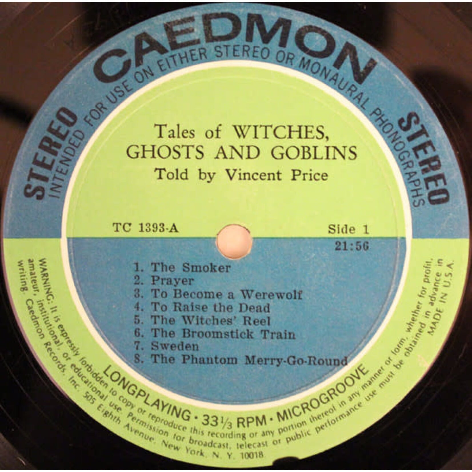 Price, Vincent: Witches, Ghosts and Goblins (1972, USA, VG) [CAEDMON]