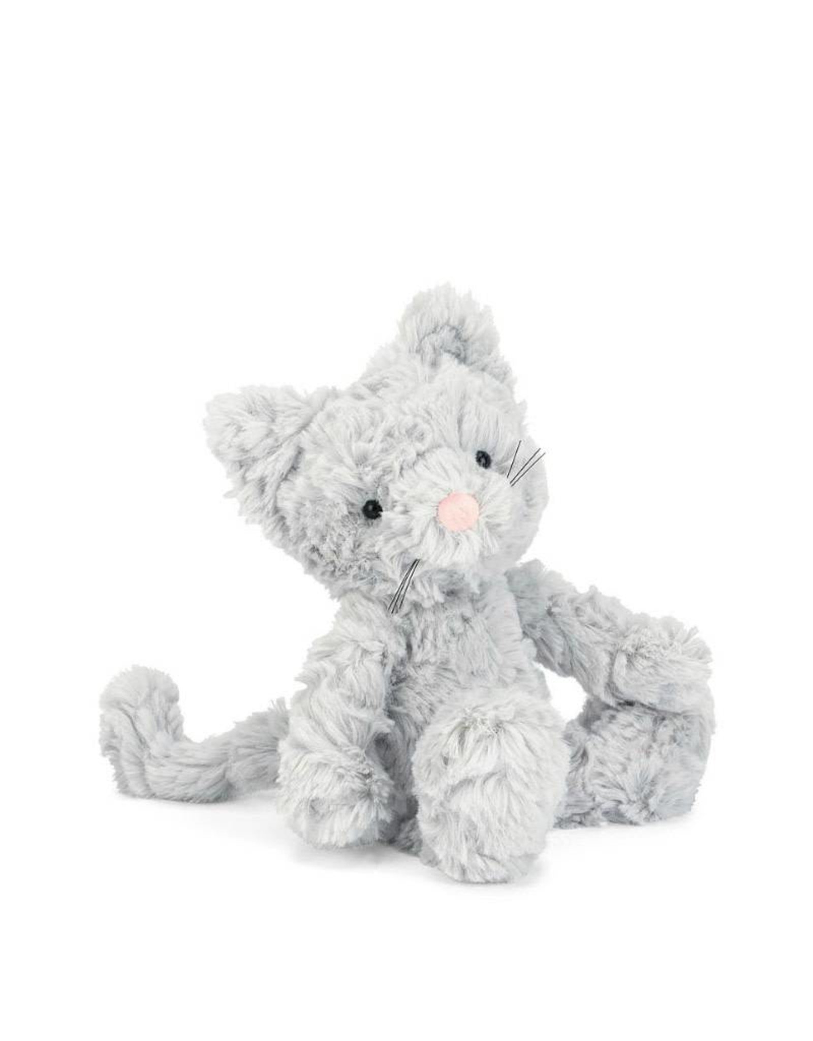 grey cat plush toy