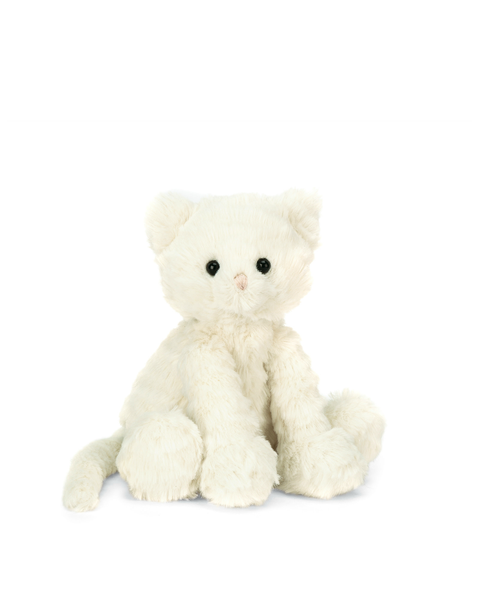 Peluche Chaton Blanc Petit Veille Sur Toi