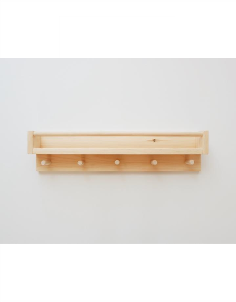Book Shelf With 5 Hooks Veille Sur Toi
