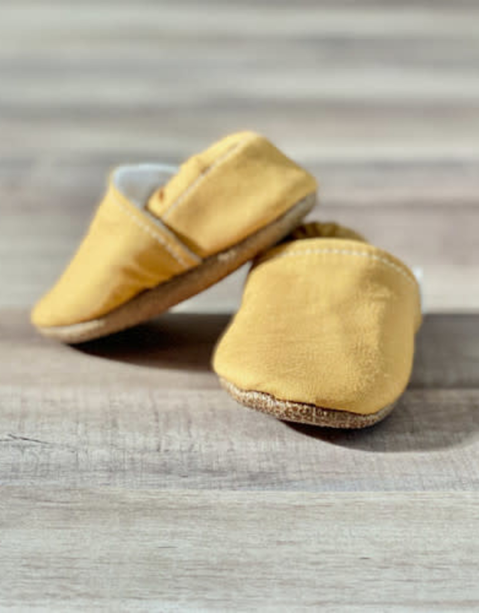 mustard moccasins