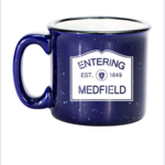 Entering Medfield 1649 Camp Mug - Cobalt
