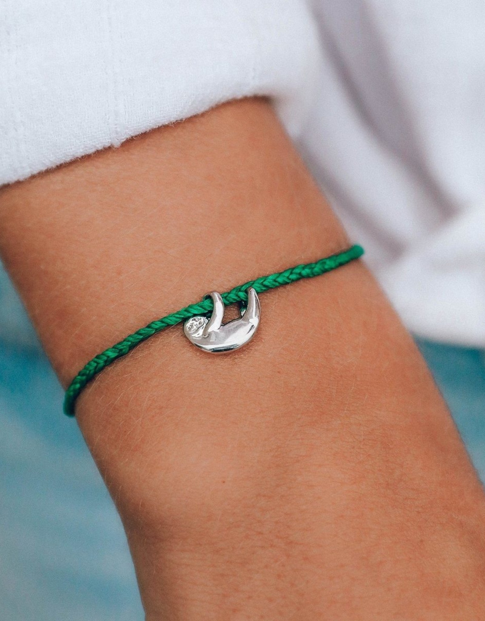 Pura Vida Charm Bracelet Sloth Dark Green Be Charmed Gifts